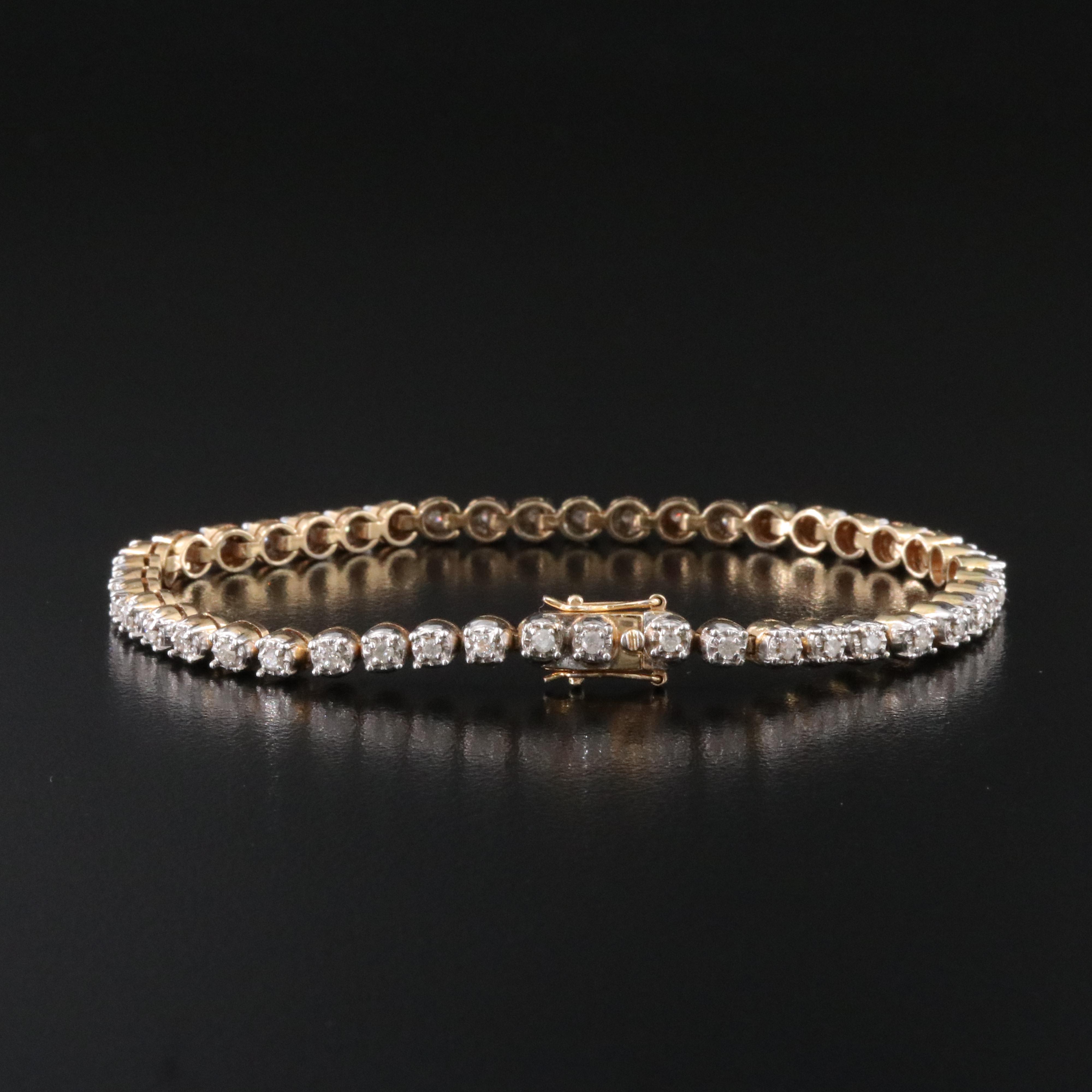 14K 0.96 CTW Diamond Bracelet
