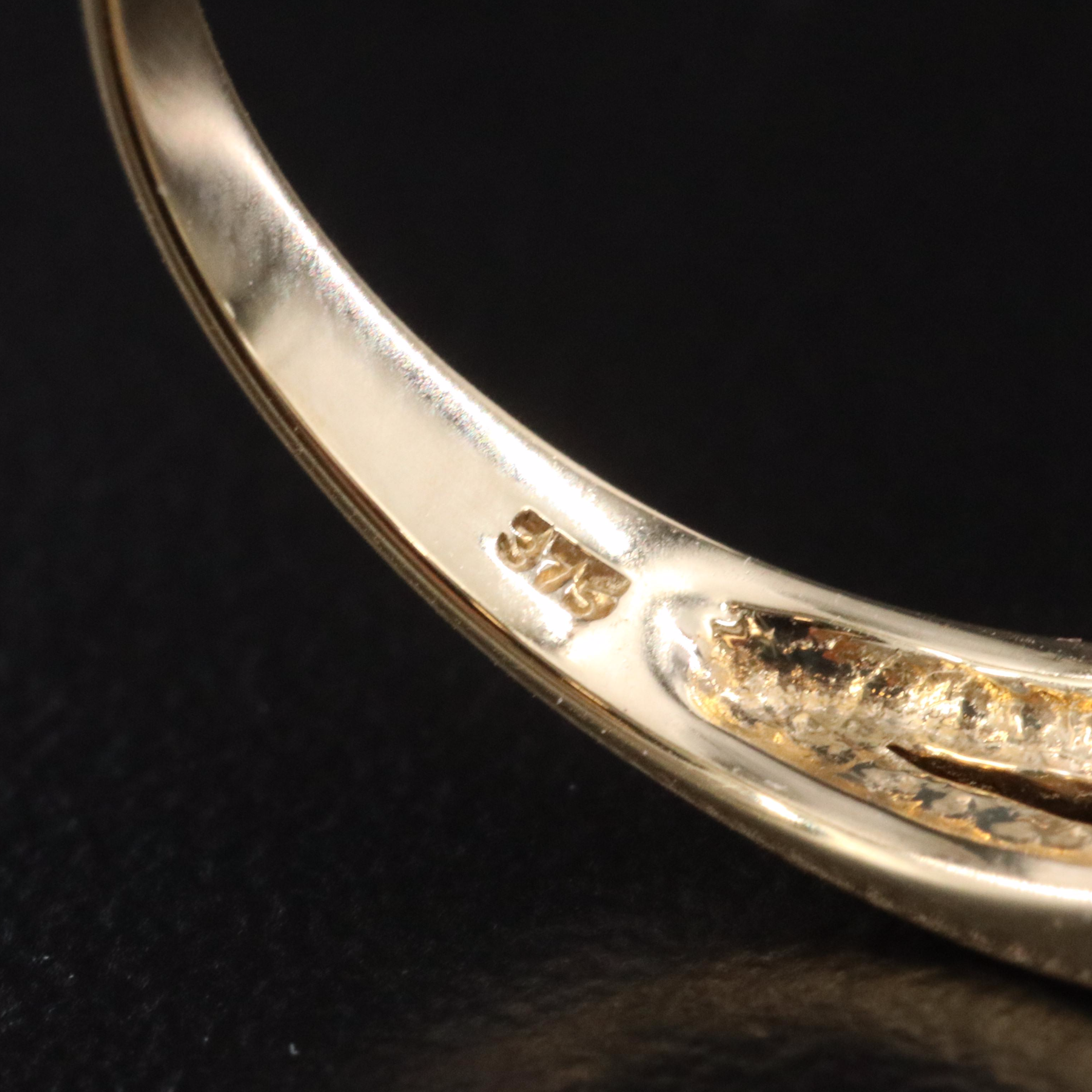 9K Tourmaline and Diamond Ring