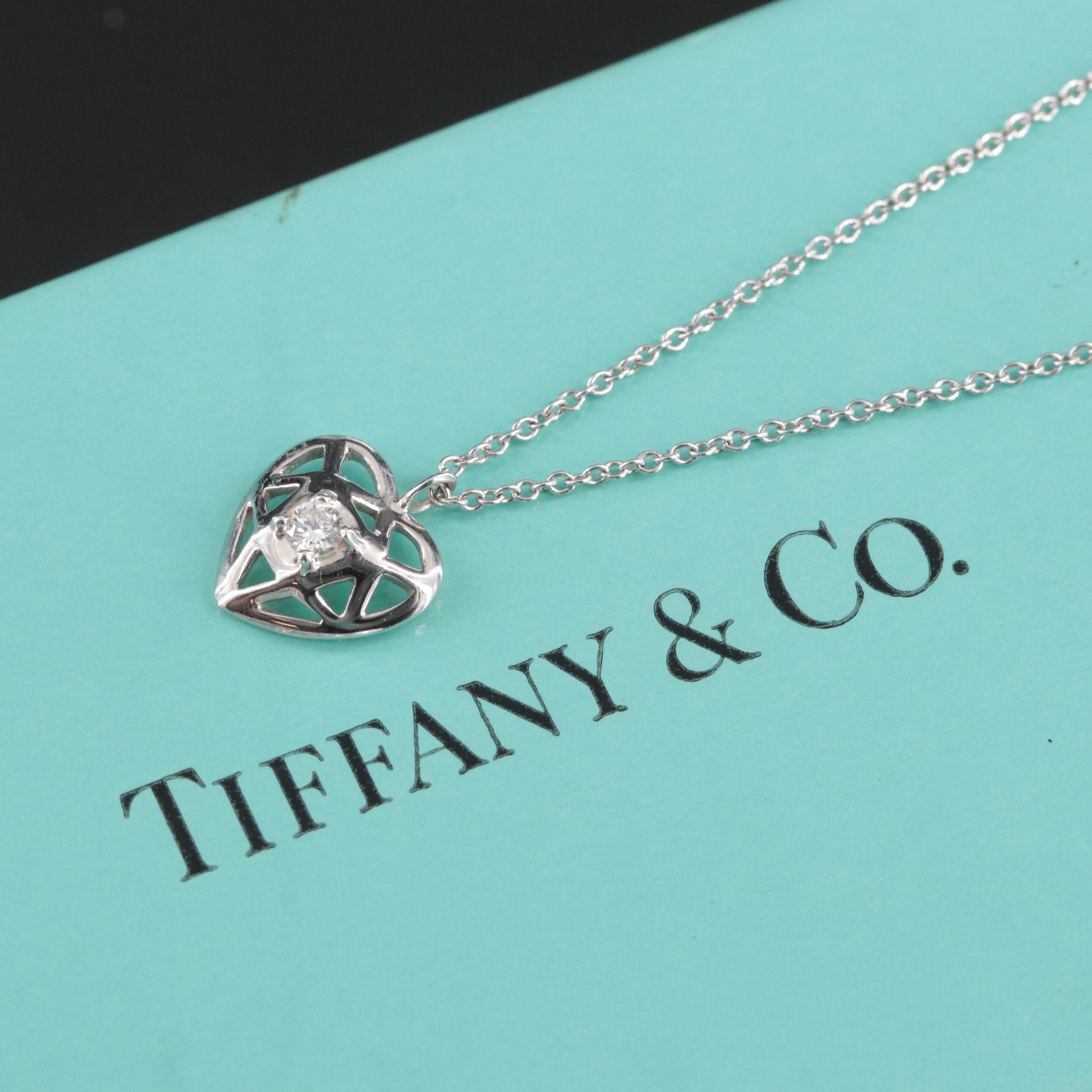 Paloma Picasso for Tiffany & Co. 18K Diamond Heart Necklace