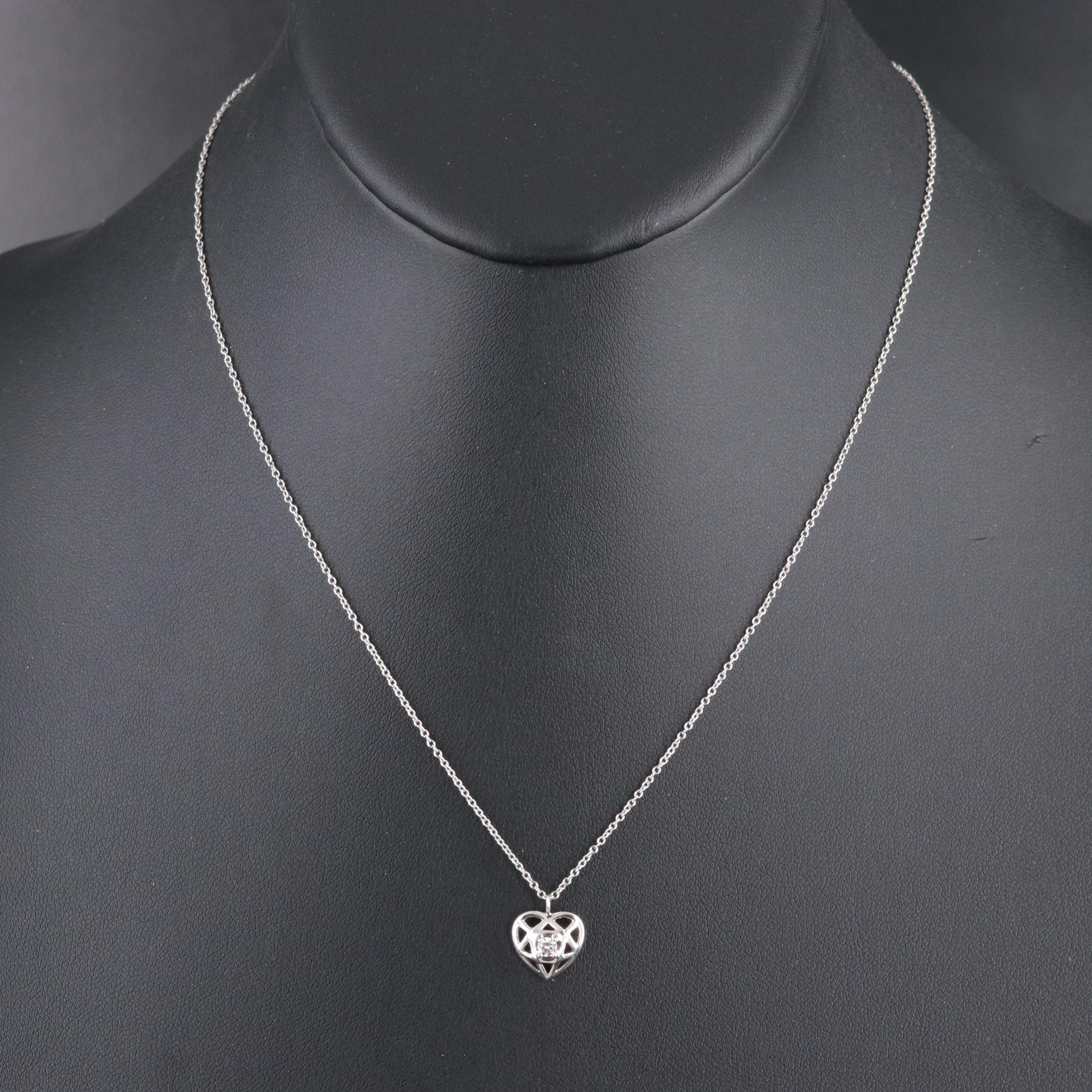 Paloma Picasso for Tiffany & Co. 18K Diamond Heart Necklace