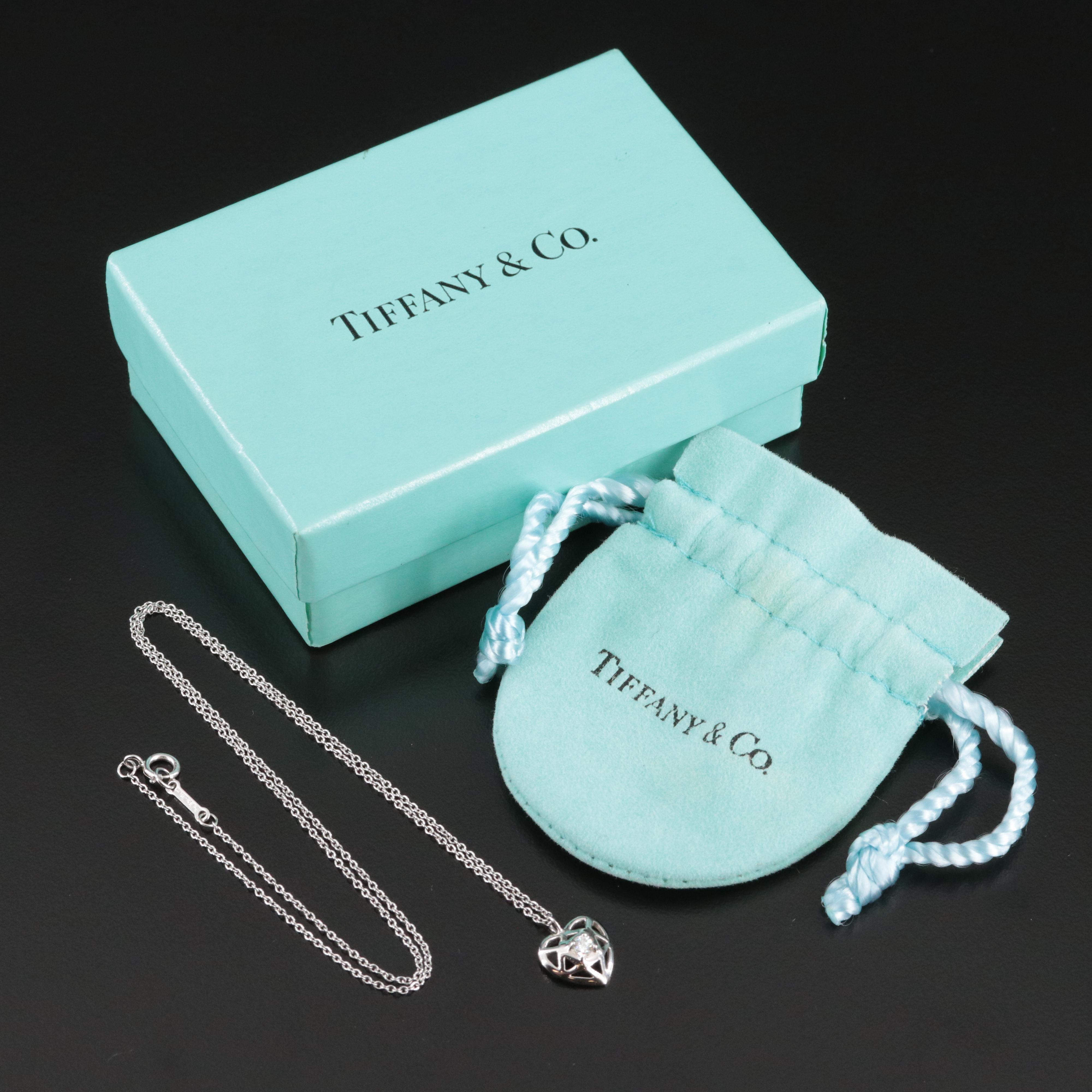 Paloma Picasso for Tiffany & Co. 18K Diamond Heart Necklace