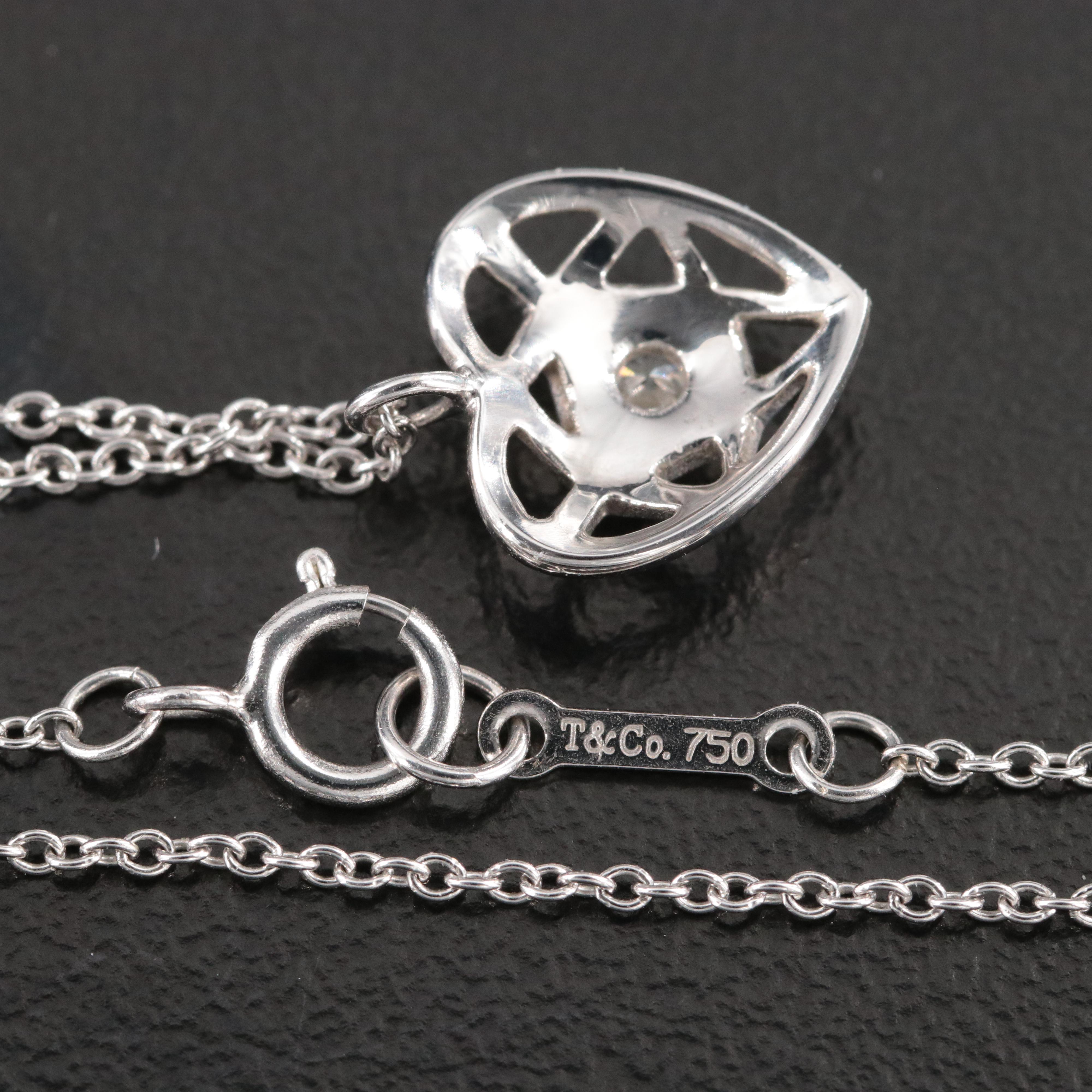 Paloma Picasso for Tiffany & Co. 18K Diamond Heart Necklace