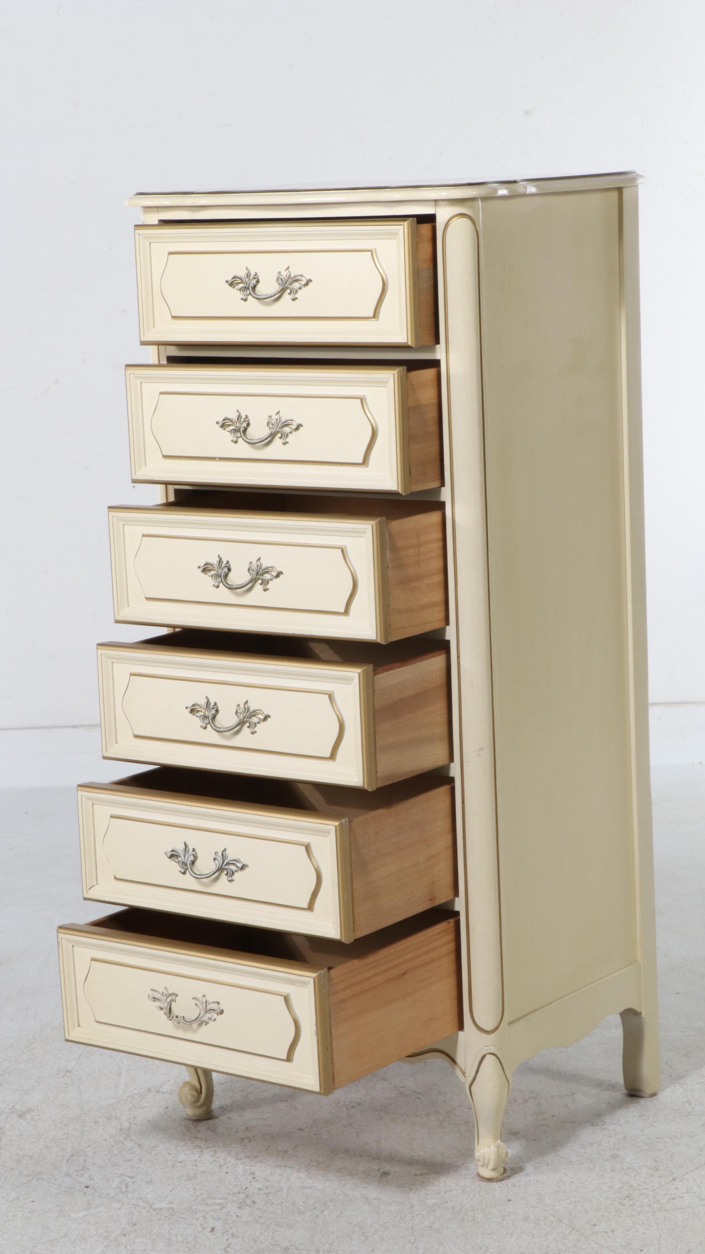 Levenson & Klein French Provincial Style Lingerie Chest and Nightstand