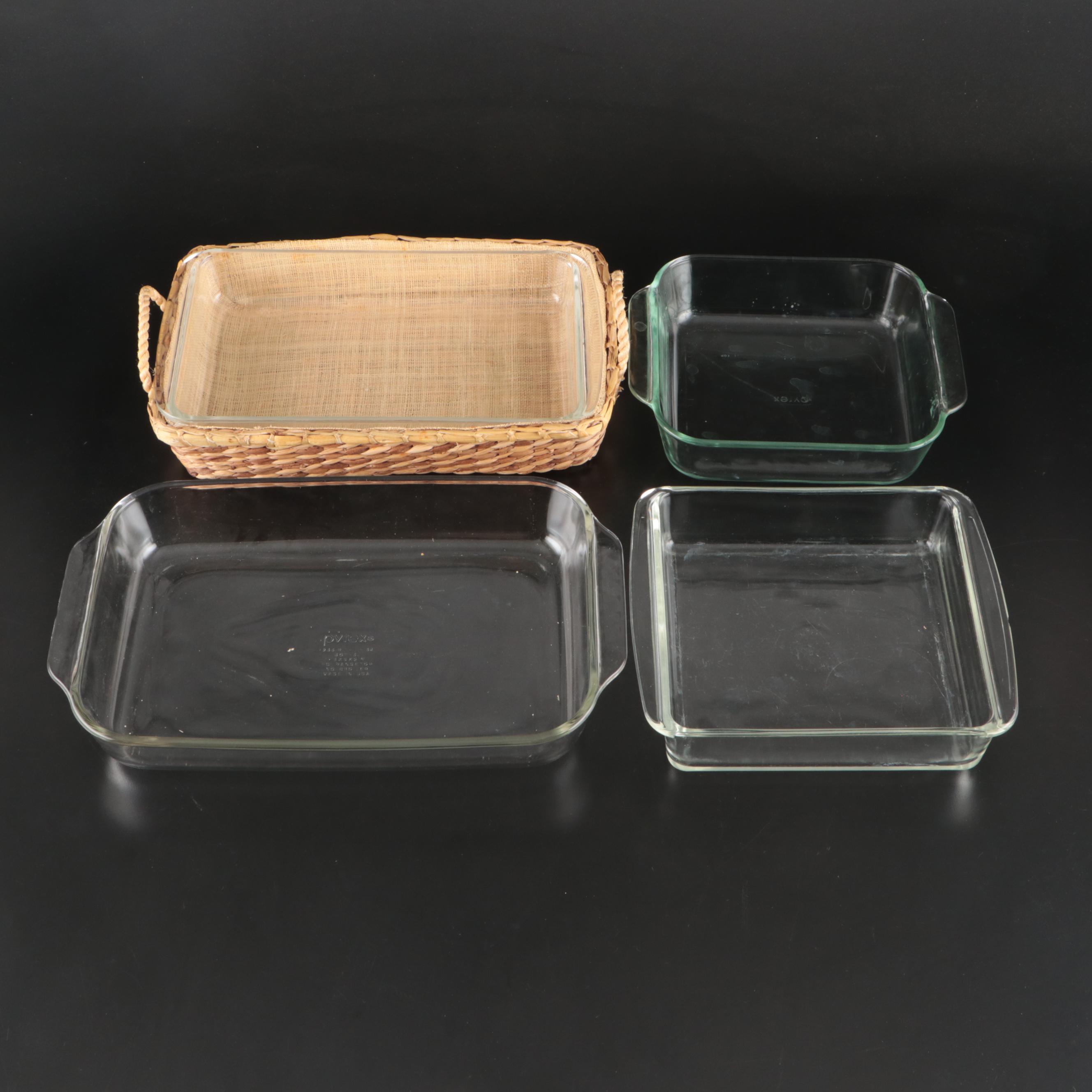 Pyrex Glass Bakeware with Basket Server