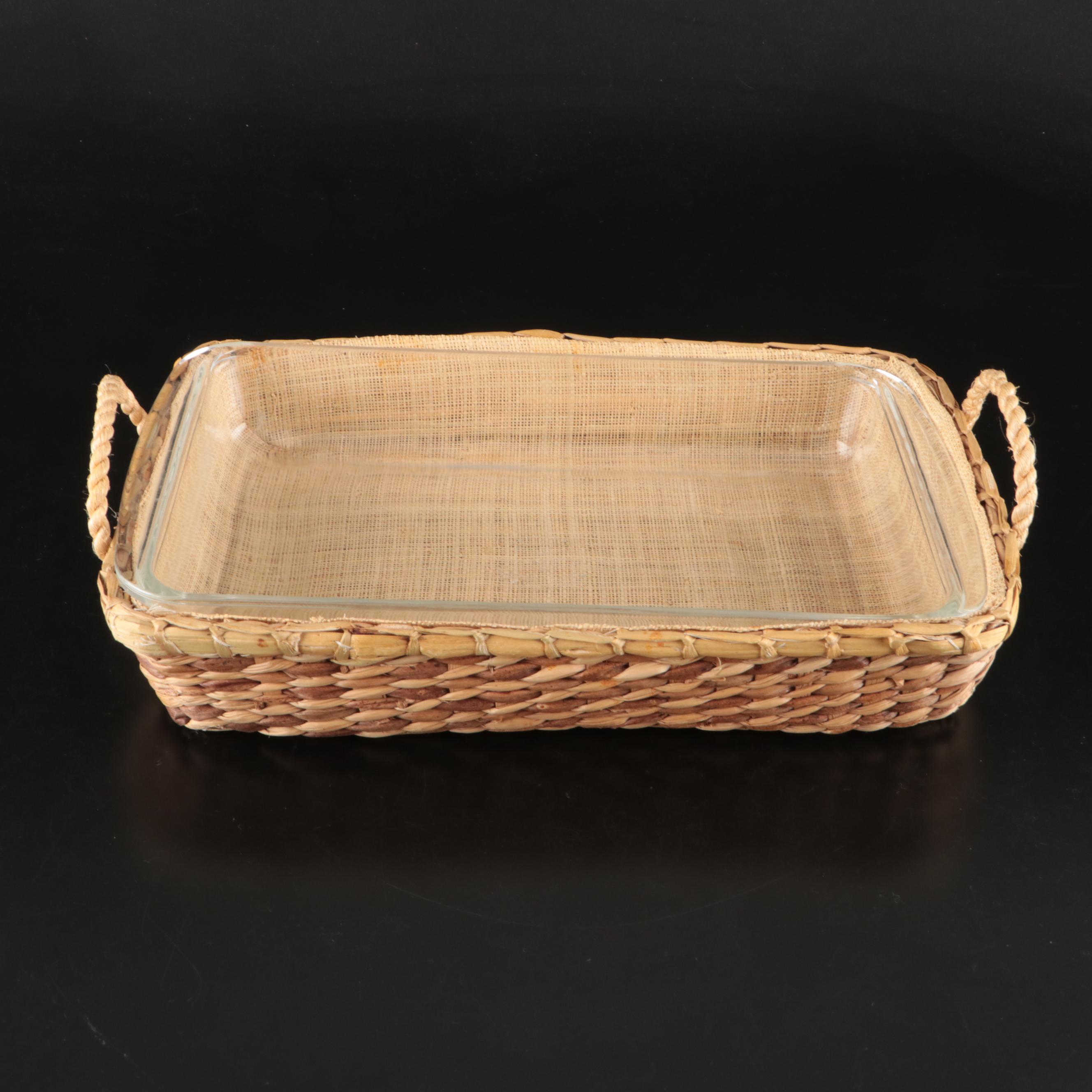 Pyrex Glass Bakeware with Basket Server