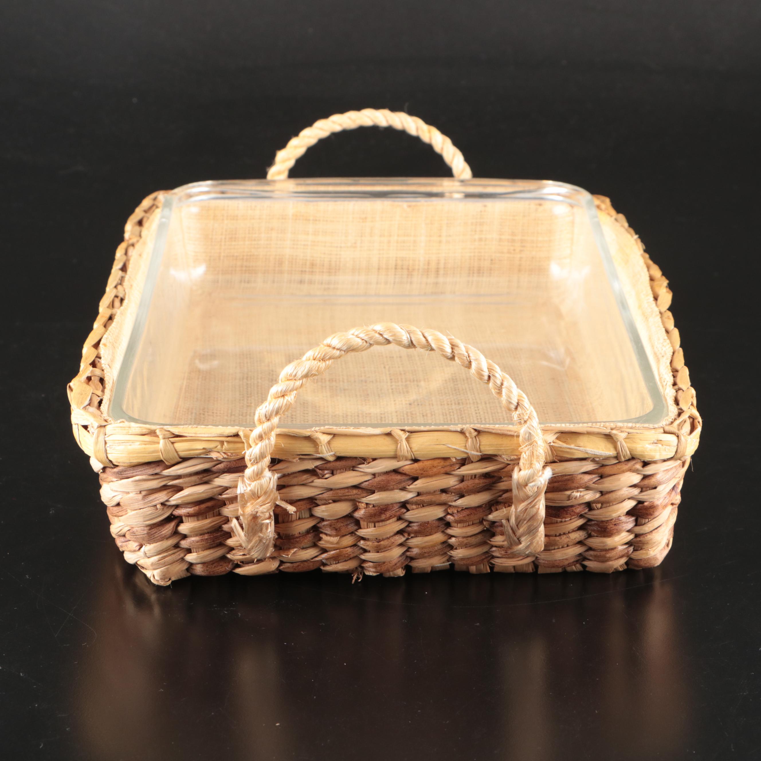 Pyrex Glass Bakeware with Basket Server