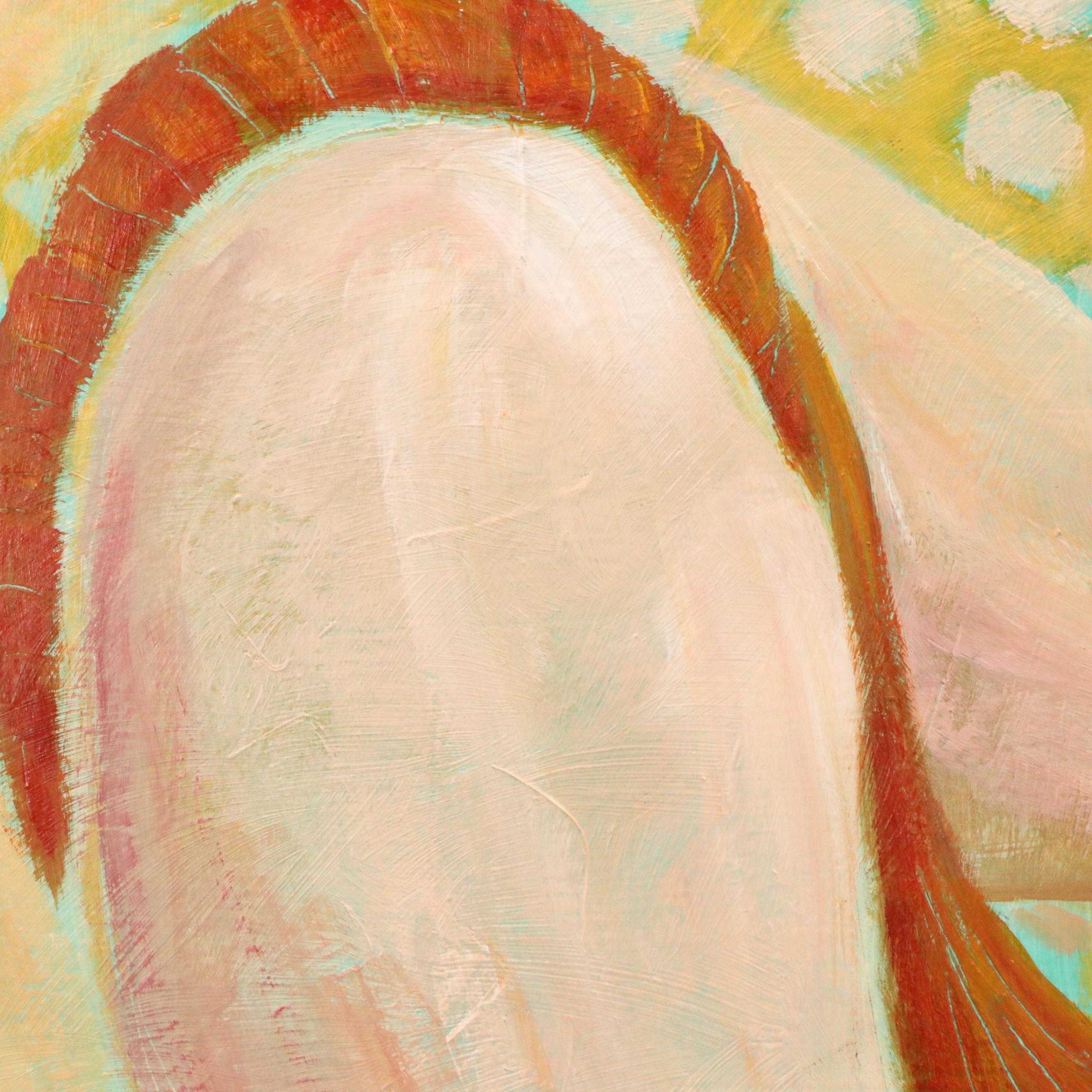 Marek Bohemus Oil Painting "A Man and His Dog II," 21st Century