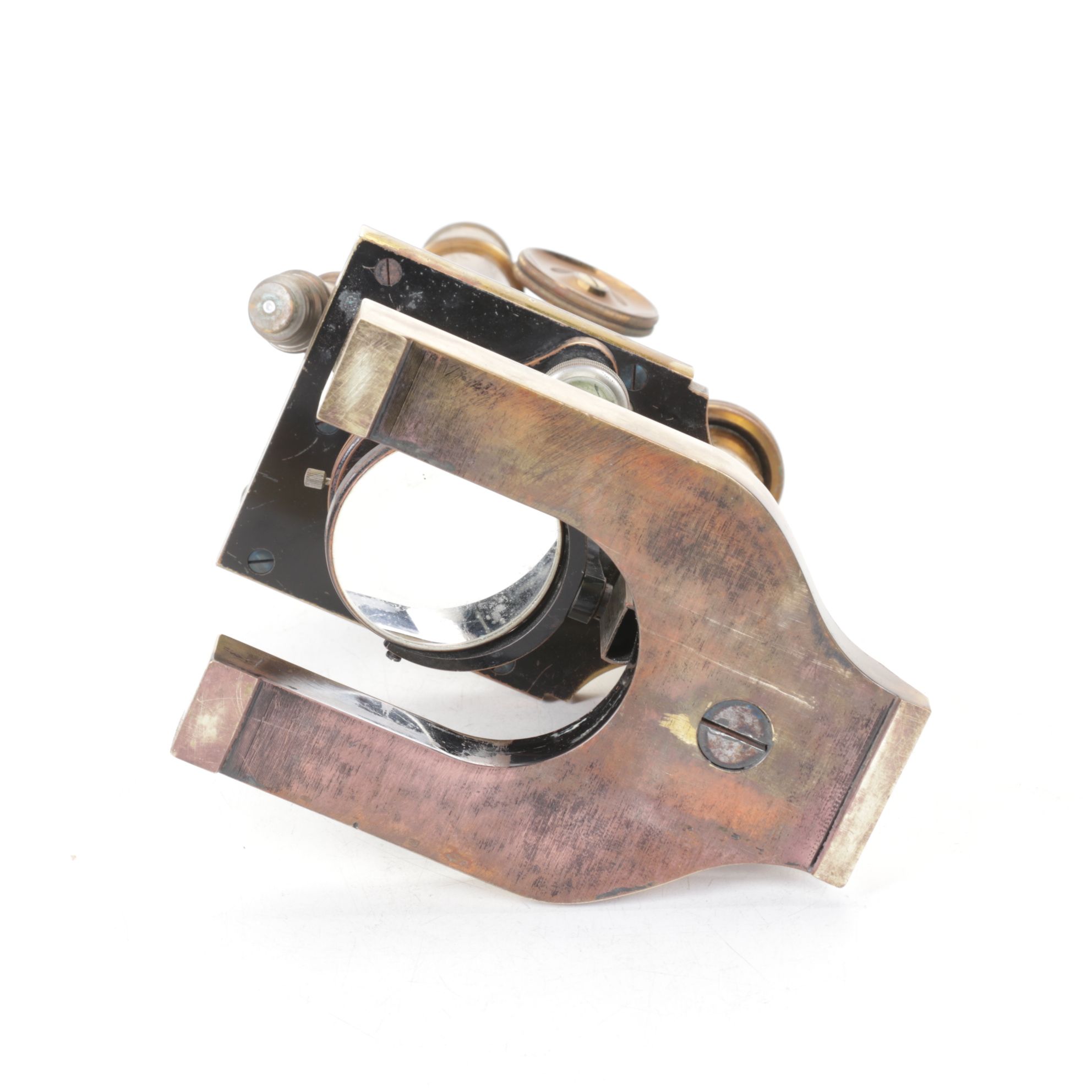 E. Leitz Wetzlar Brass Microscope with Case & Accessories