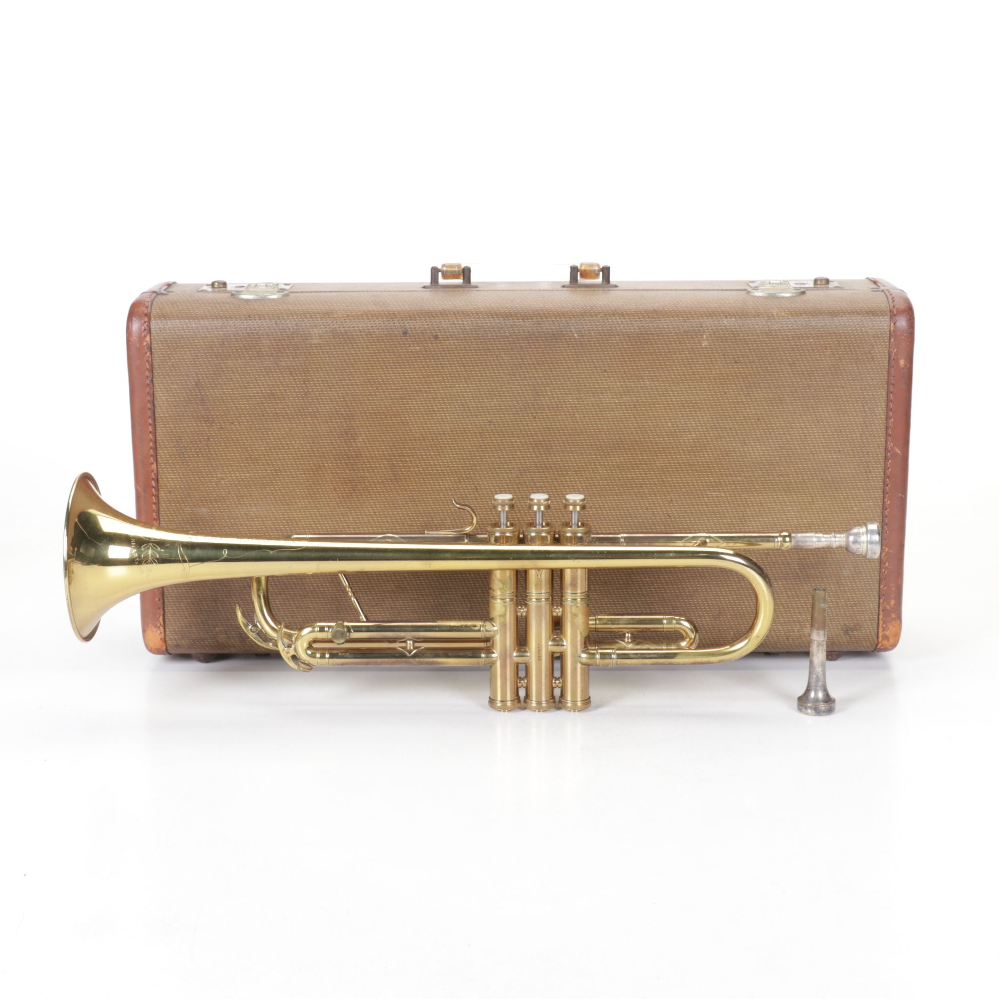 Conn "Pan-American" Trumpet with Case, Mid-20th Century