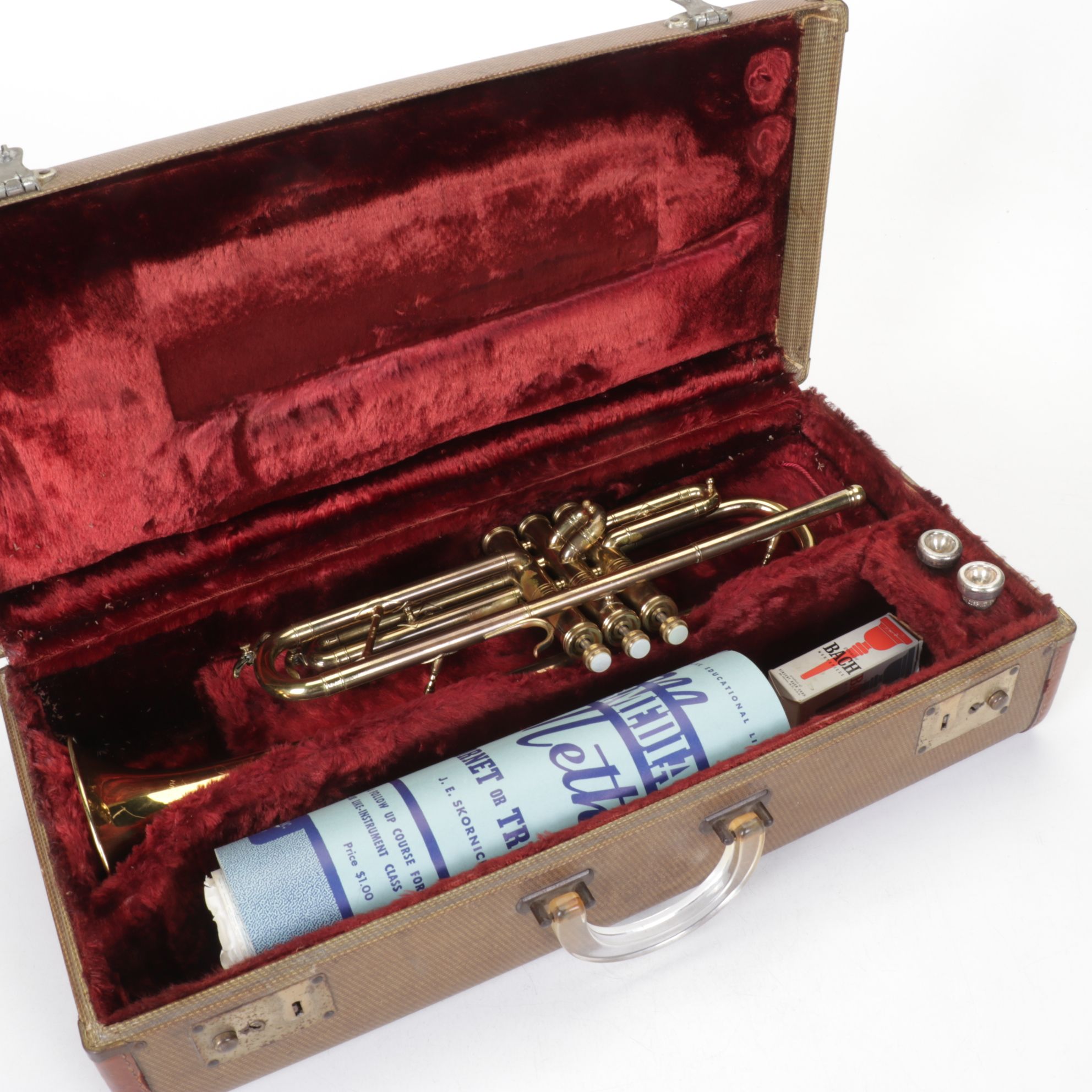 Conn "Pan-American" Trumpet with Case, Mid-20th Century