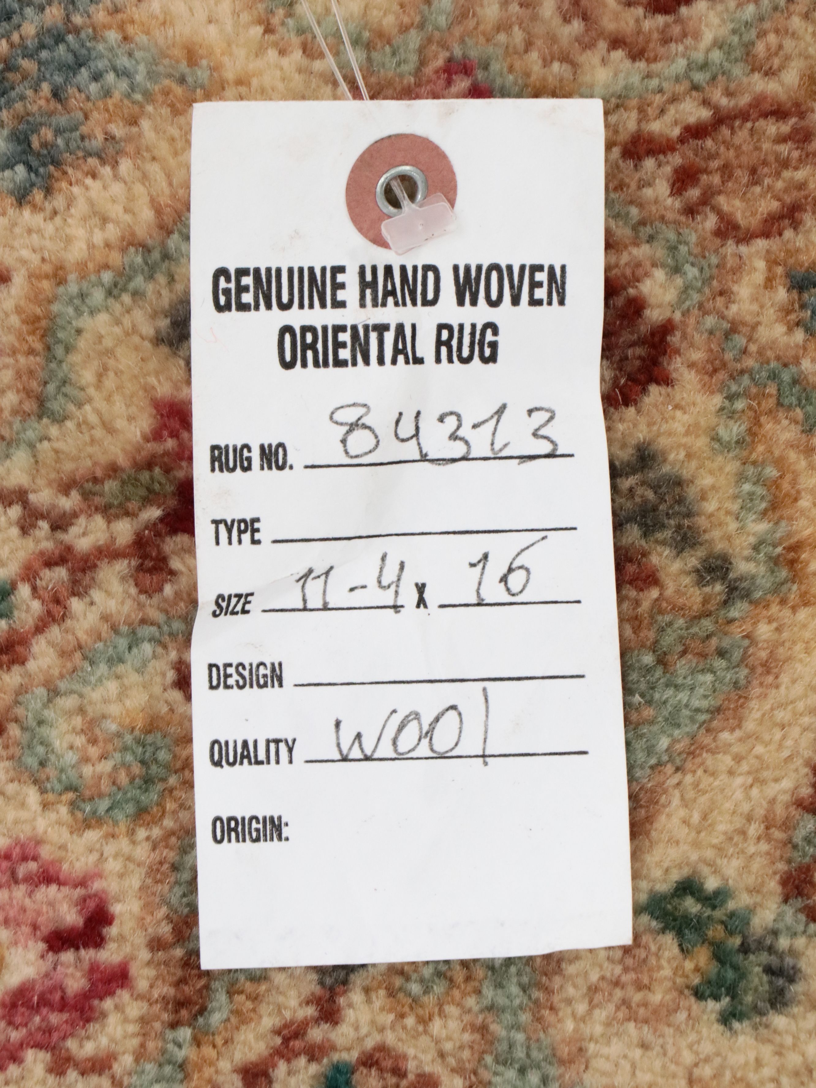 11'4 x 16'4 Machine Made Karastan "Kirman" Room Sized Rug