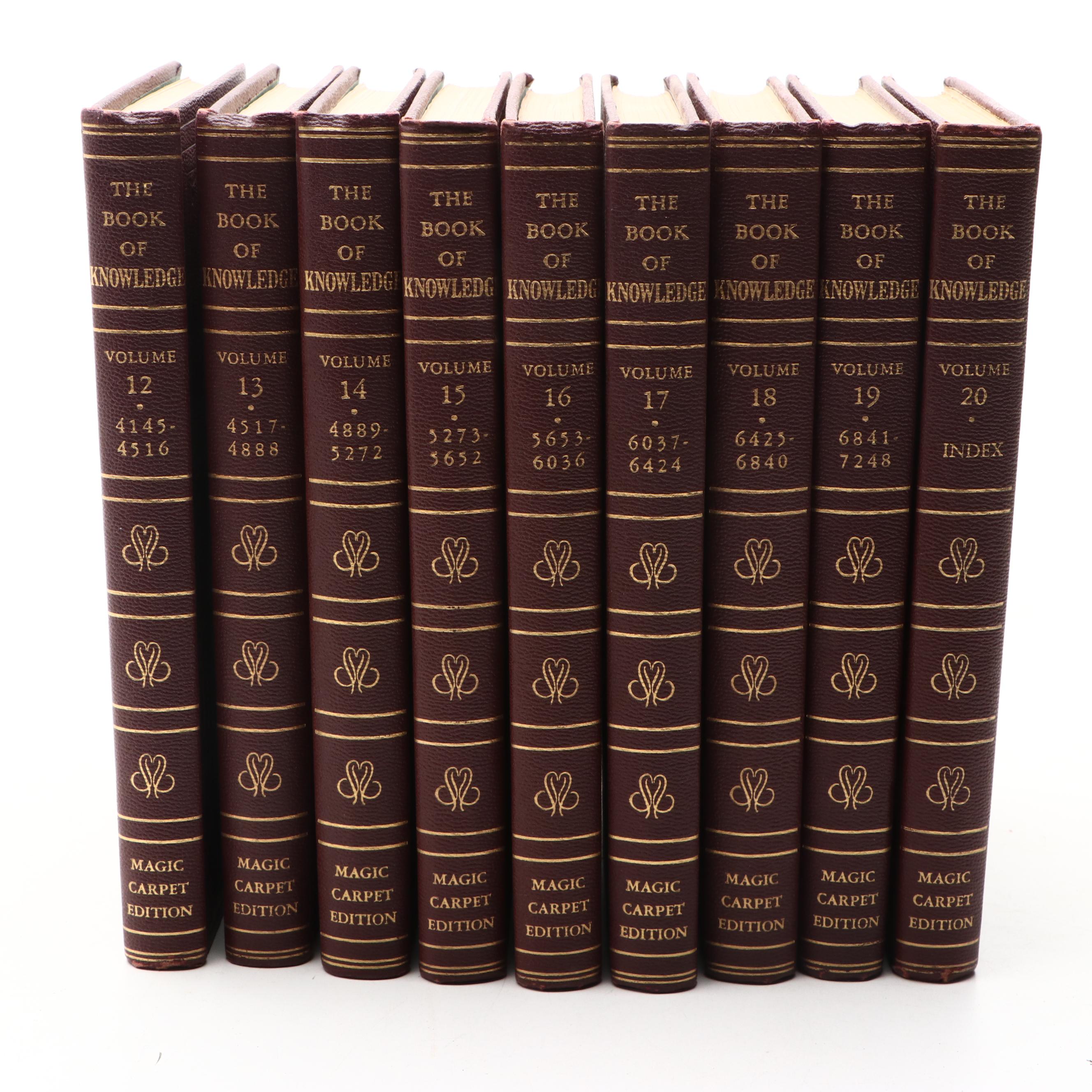 "The Book of Knowledge" Children's Encyclopedia Complete Set, 1955