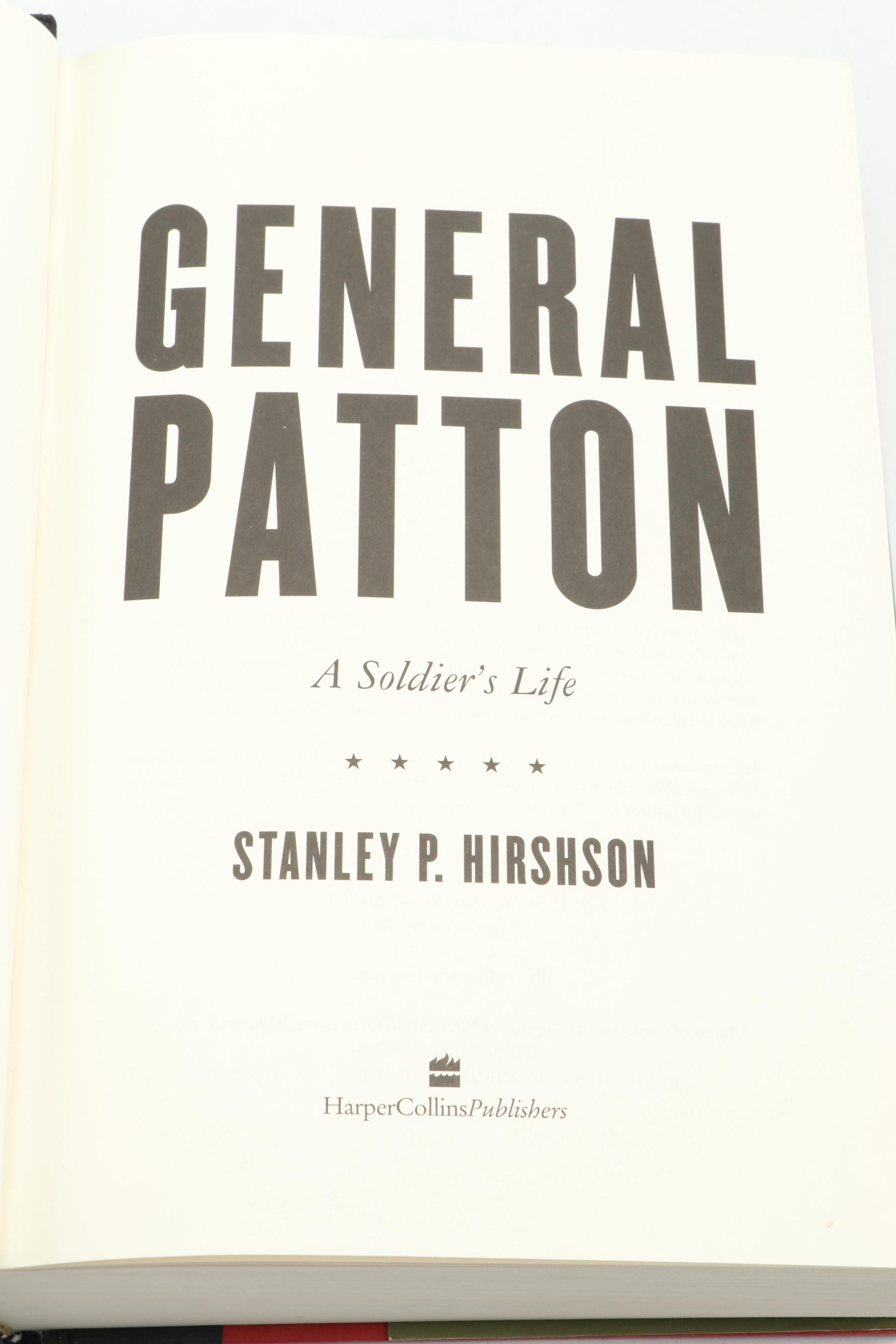"General Patton" First Edition by Stanley P. Hirshson with More WWII Books