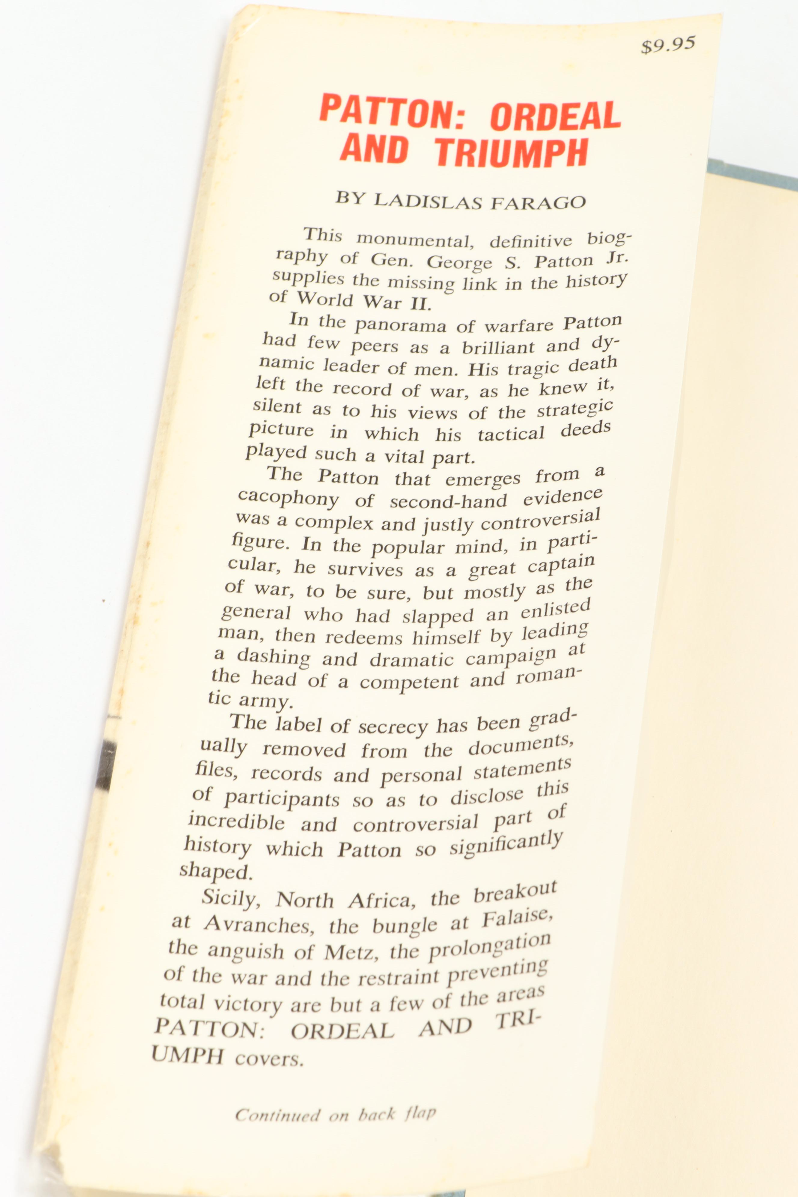 "General Patton" First Edition by Stanley P. Hirshson with More WWII Books