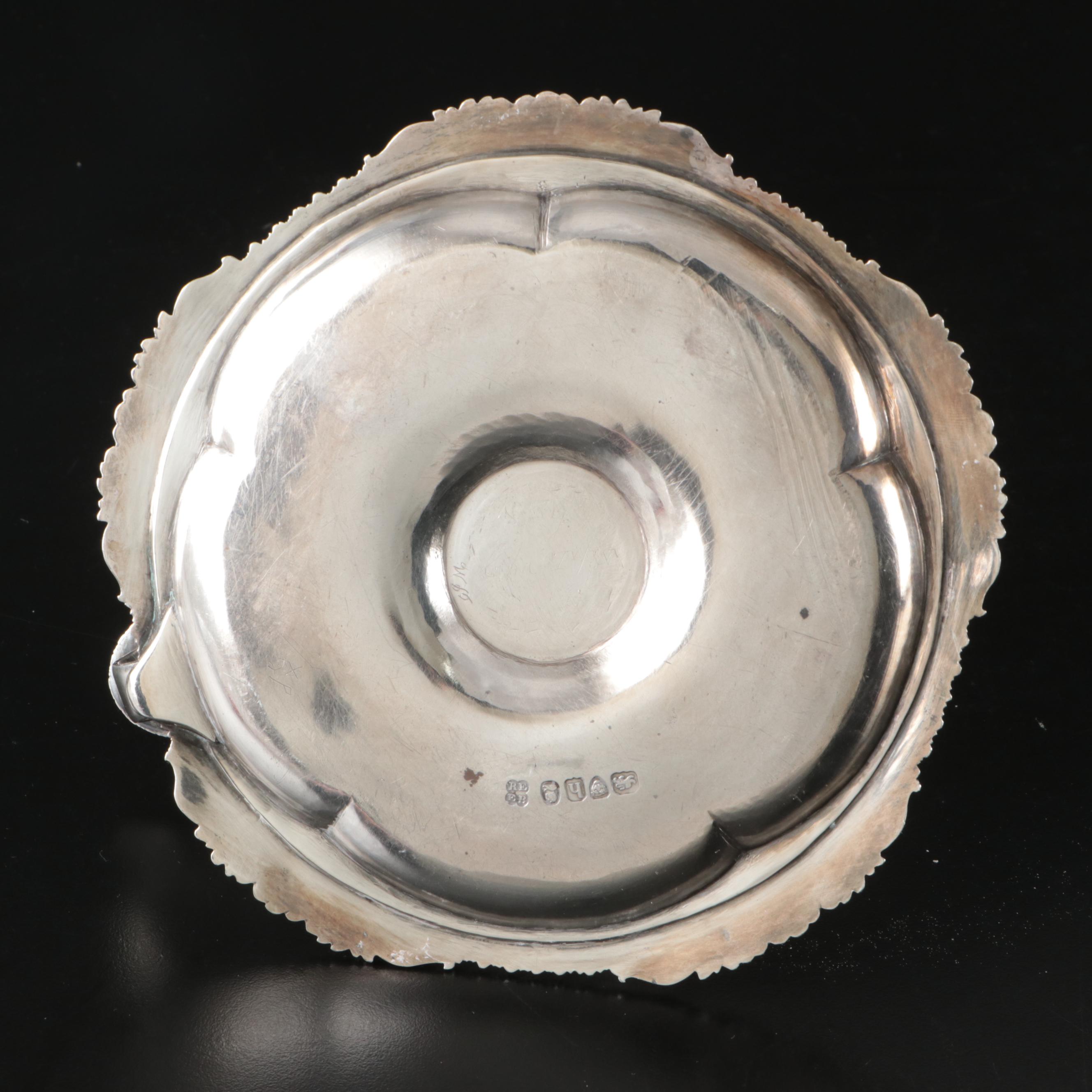 Rebecca Emes & Edward Barnard Sterling Silver Candle Holder, 1903