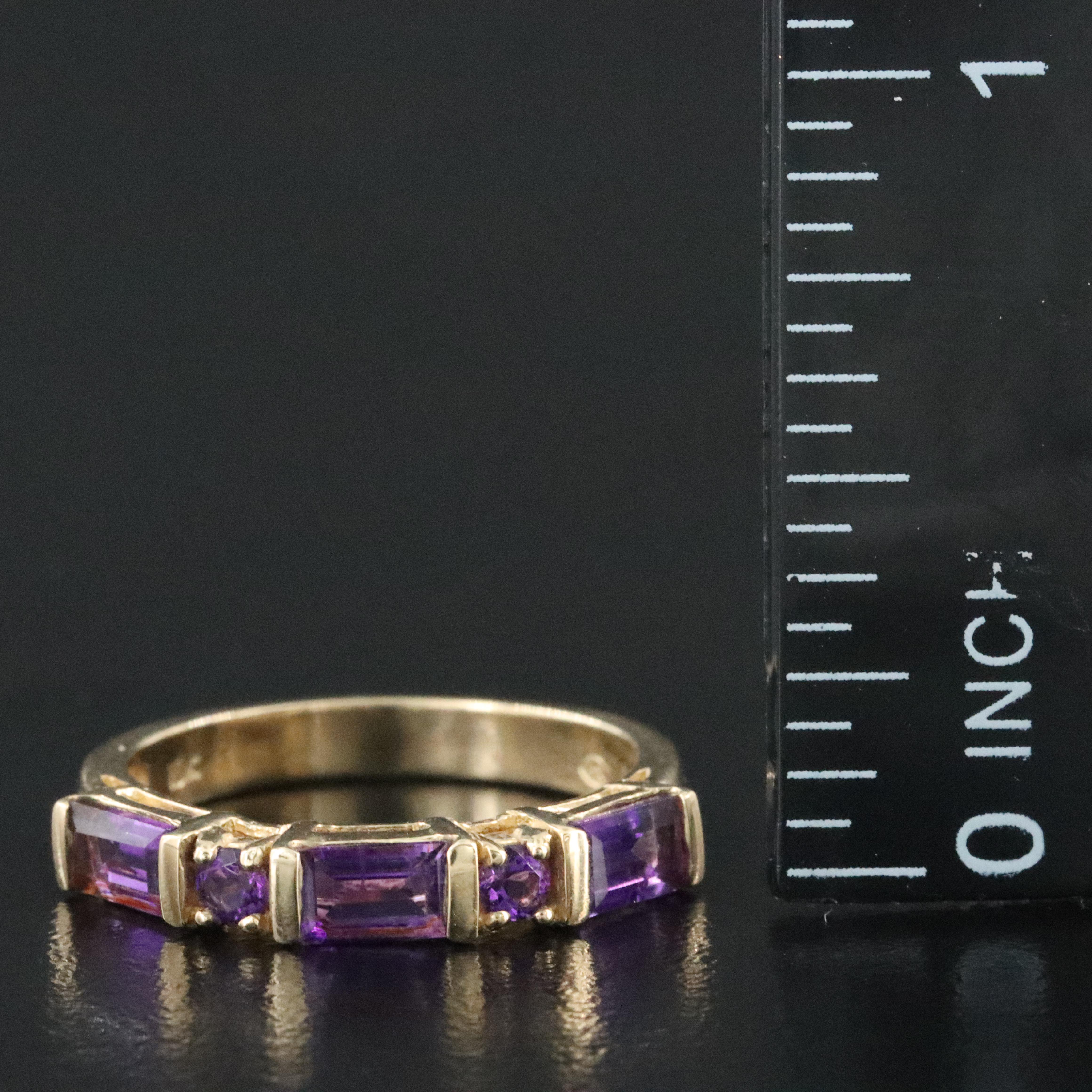 10K Amethyst Ring