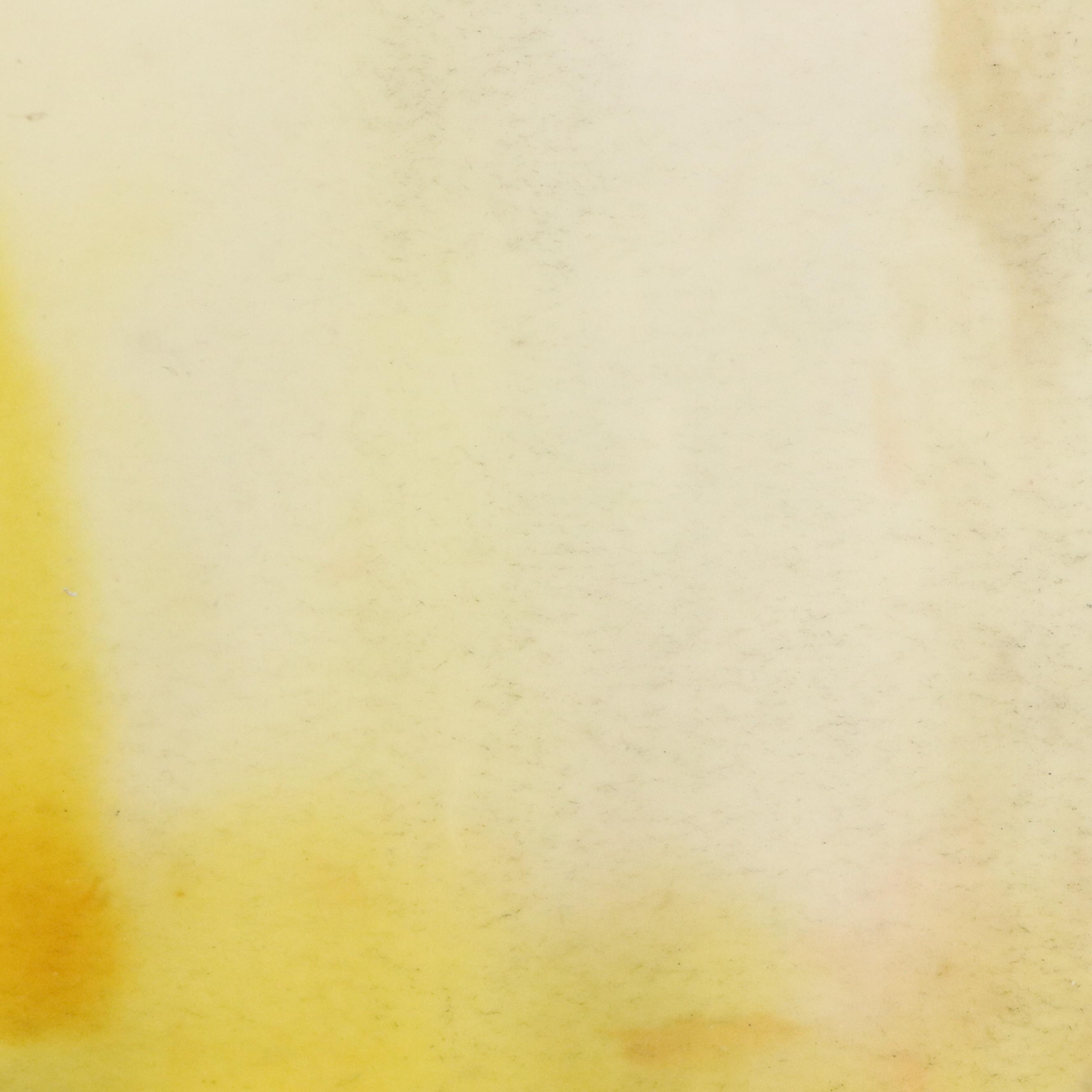 Watercolor Painting of Yellow Abstracted Landscape, Late 20th Century