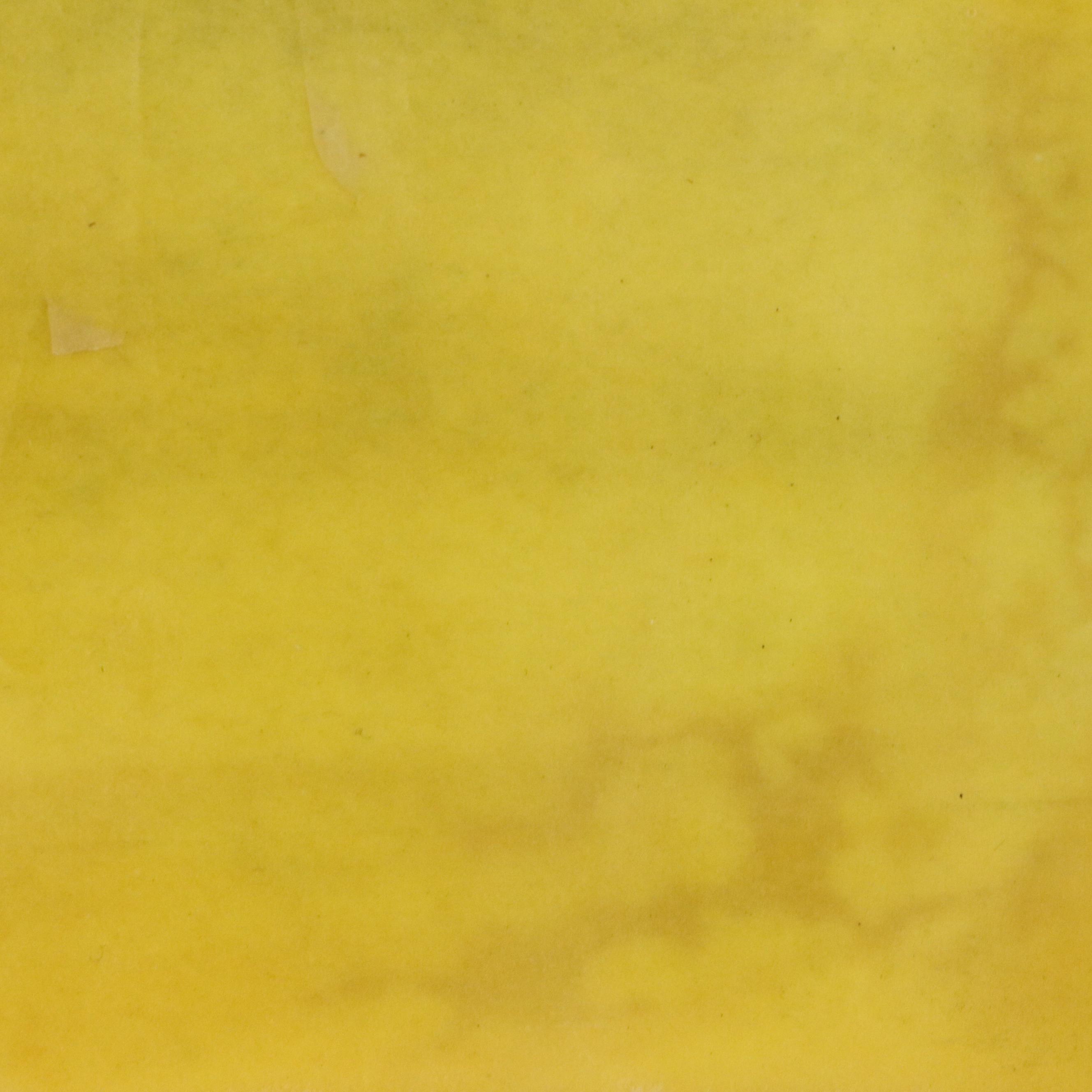 Watercolor Painting of Yellow Abstracted Landscape, Late 20th Century