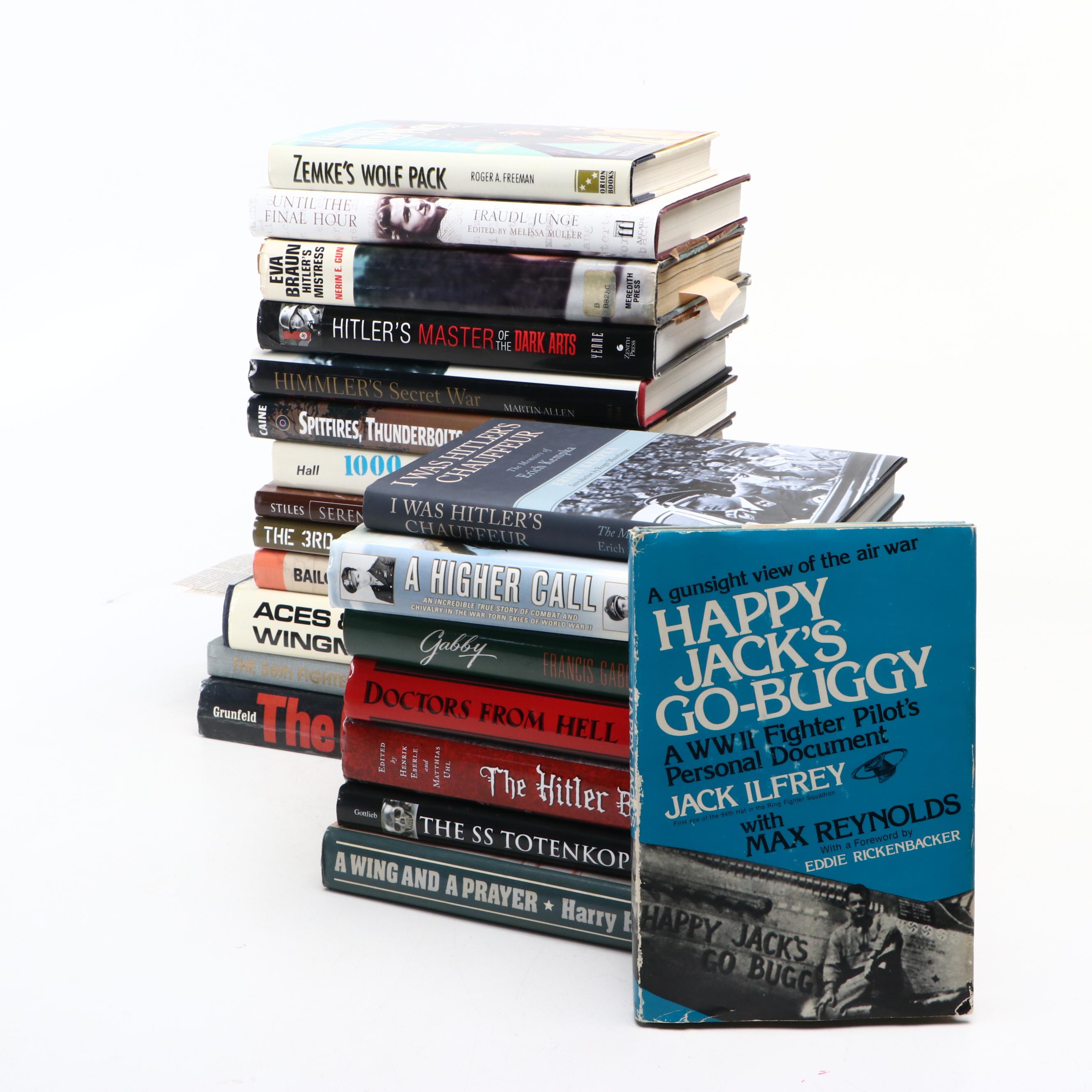 Hub Zemke, Gabby Gabreski and More Signed with Other WWII Books and Ephemera