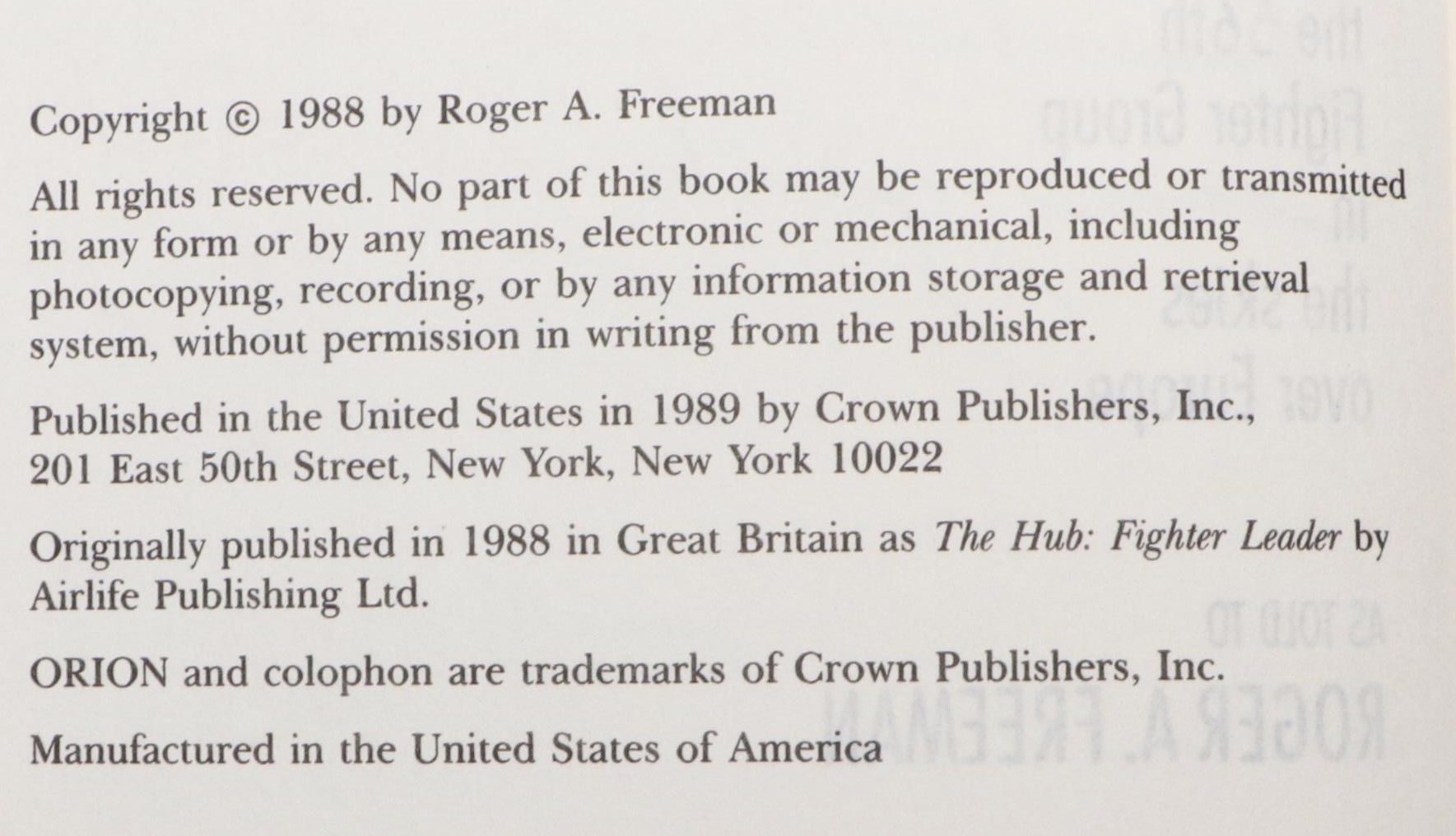 Hub Zemke, Gabby Gabreski and More Signed with Other WWII Books and Ephemera