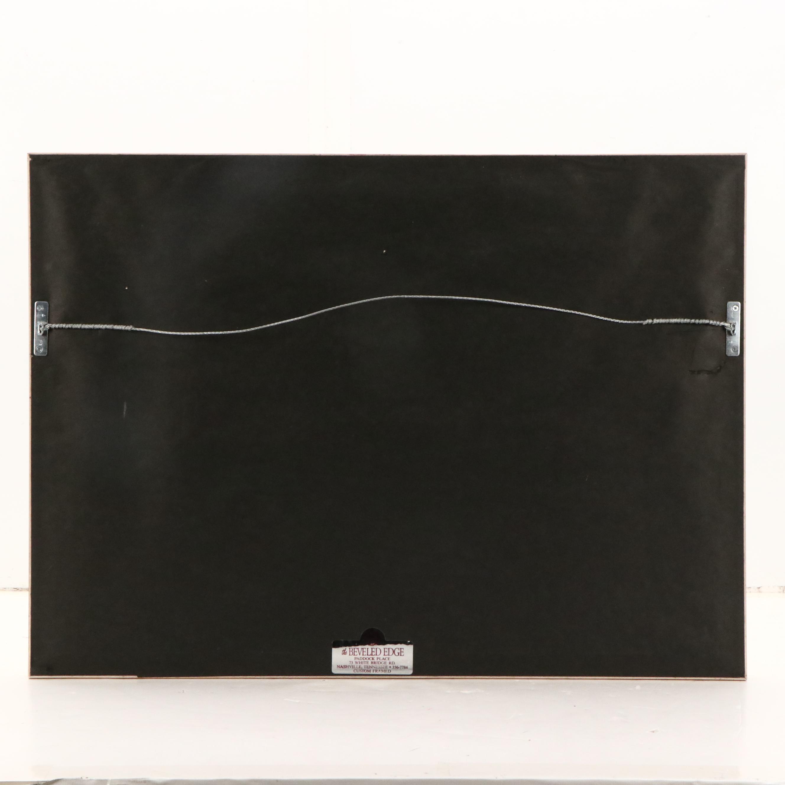 Circus Genre Gouache Painting of Ringmaster and Performers, 20th Century