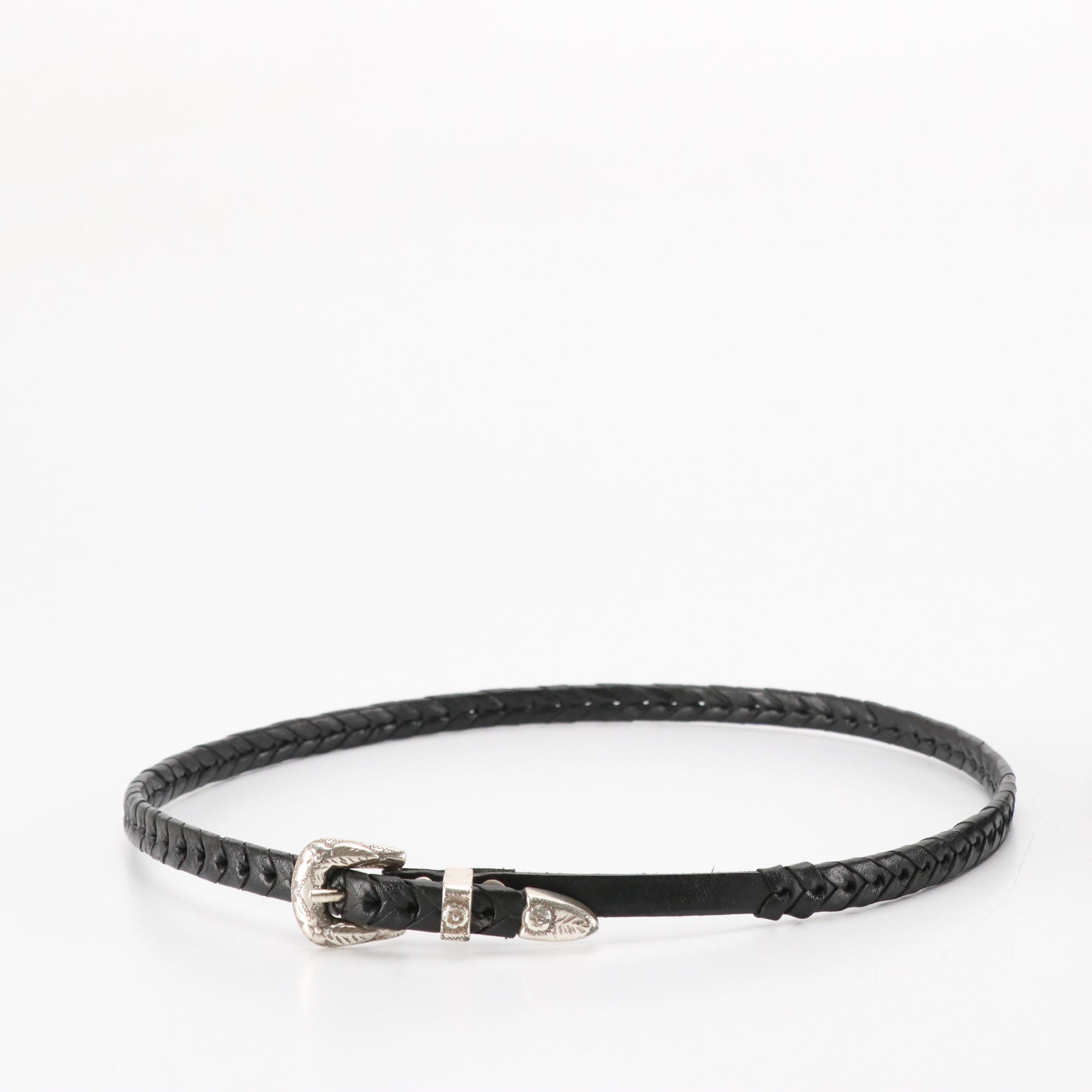 The Scala Collection Black Woven Hat & Black Felted Wool Texas Hat with Hatbands