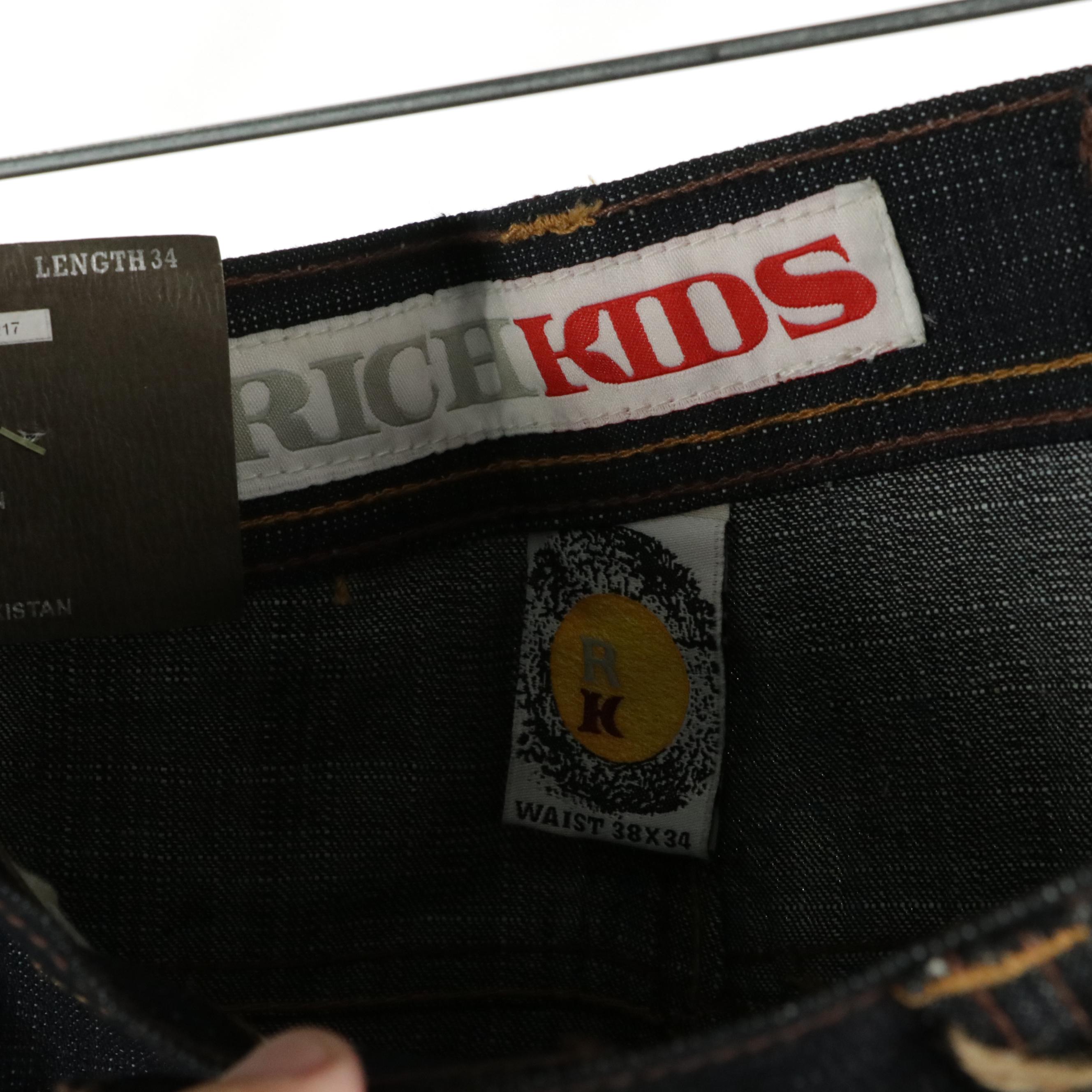 Men's Delf Embroidered, Phat Farm, Rich Kids and Five Elementz Jeans, With Tags