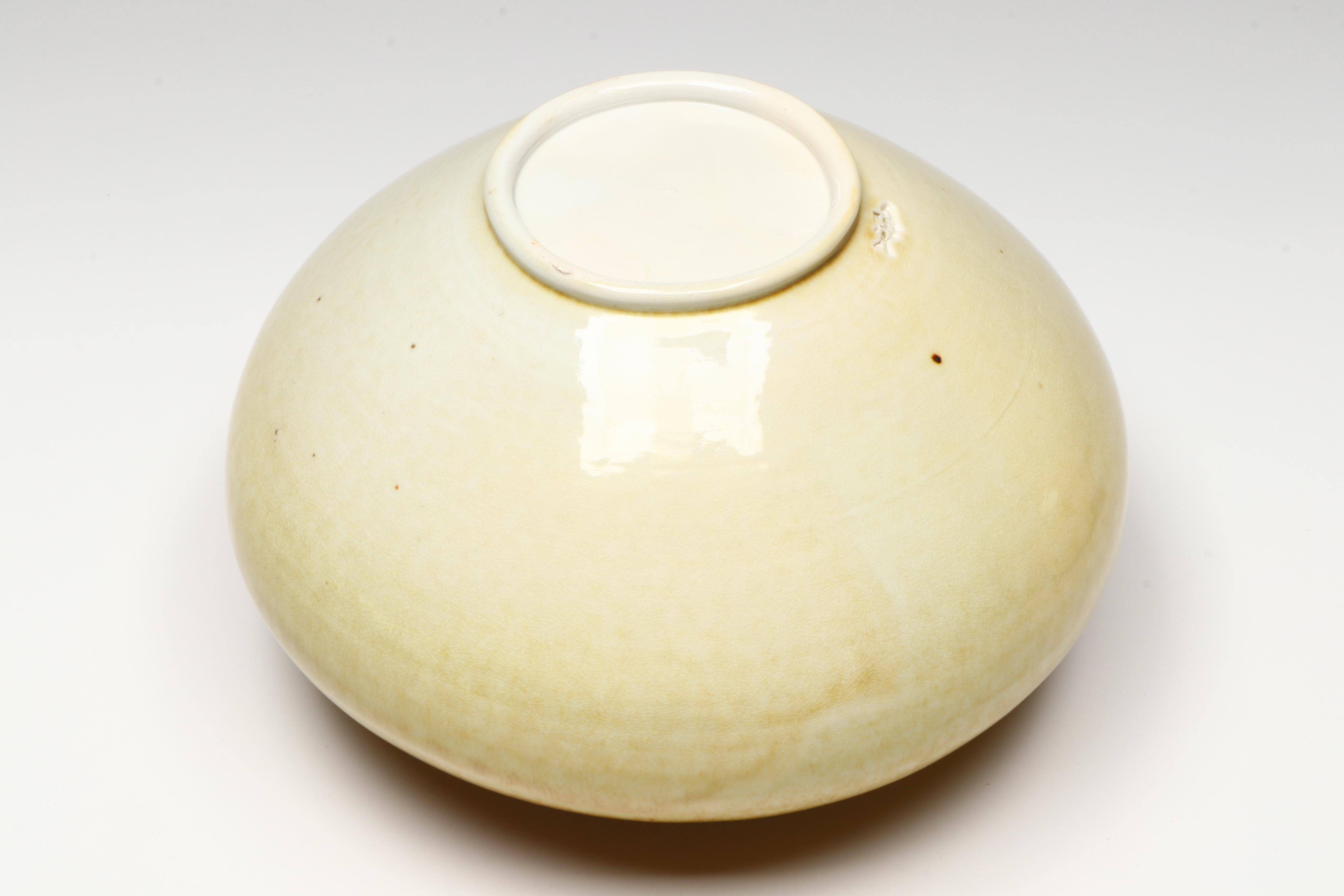 Hand Thrown Studio Art Pottery Mustard Gradient Vases