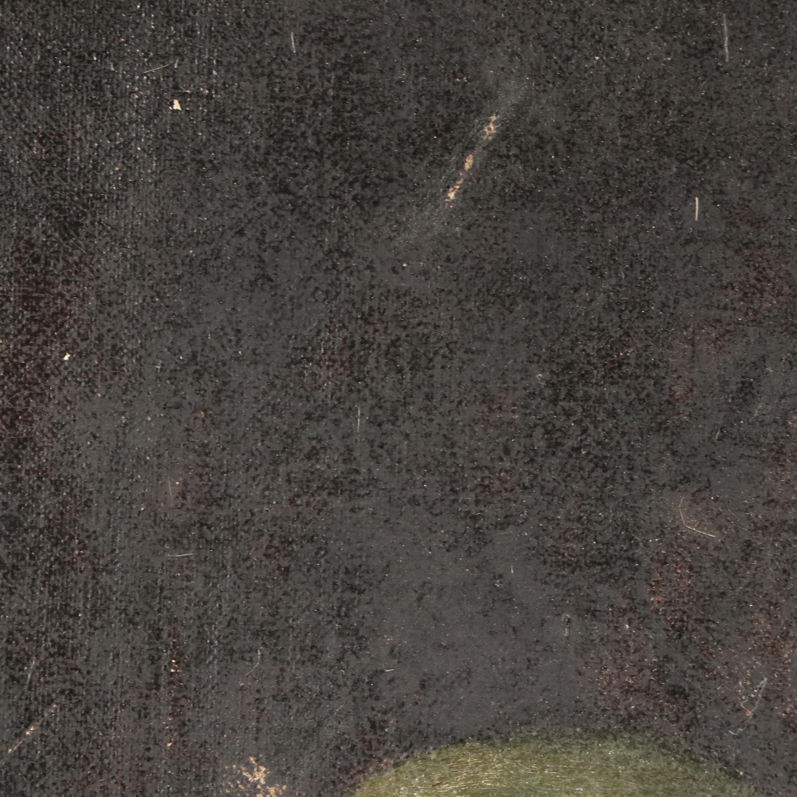 Oil Painting of Elderly Man Playing Violin, Early 20th Century