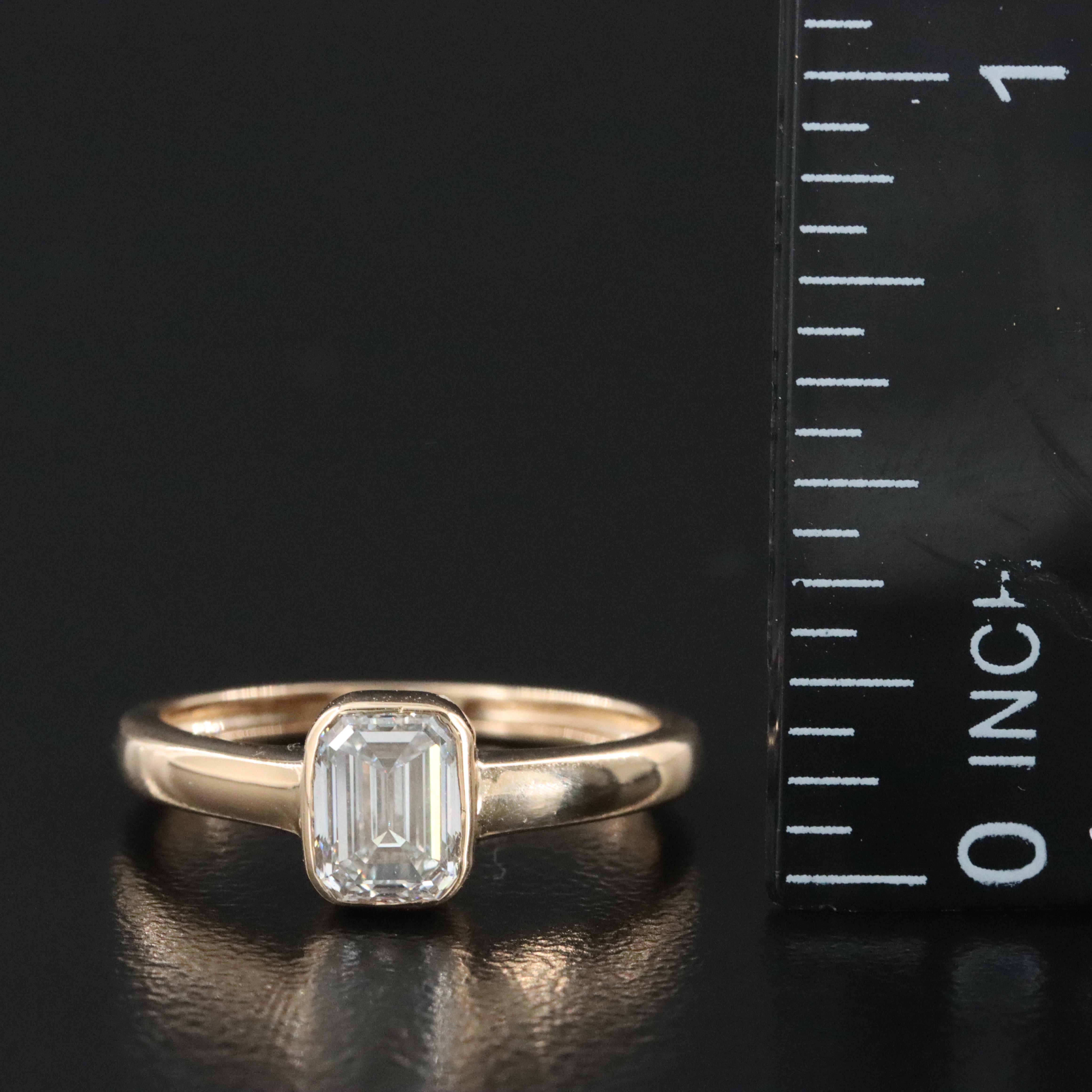 18K 1.00 CT Diamond Ring with GIA Diamond Grading Report