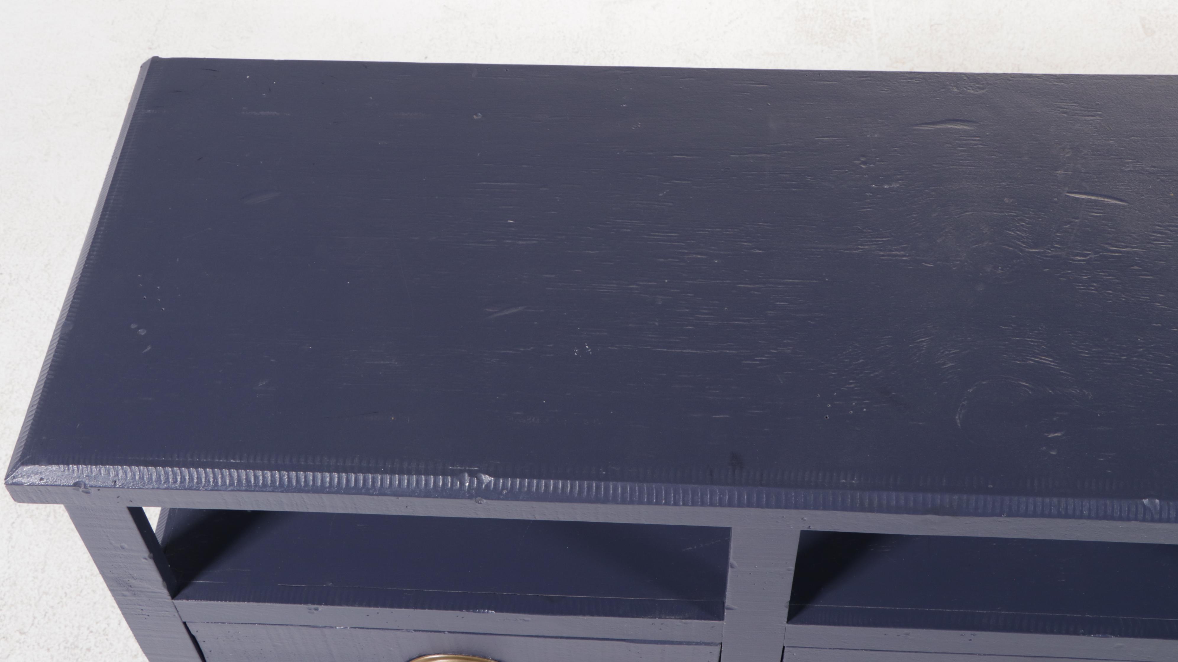 Contemporary Mercantile Style Painted Wood Sideboard