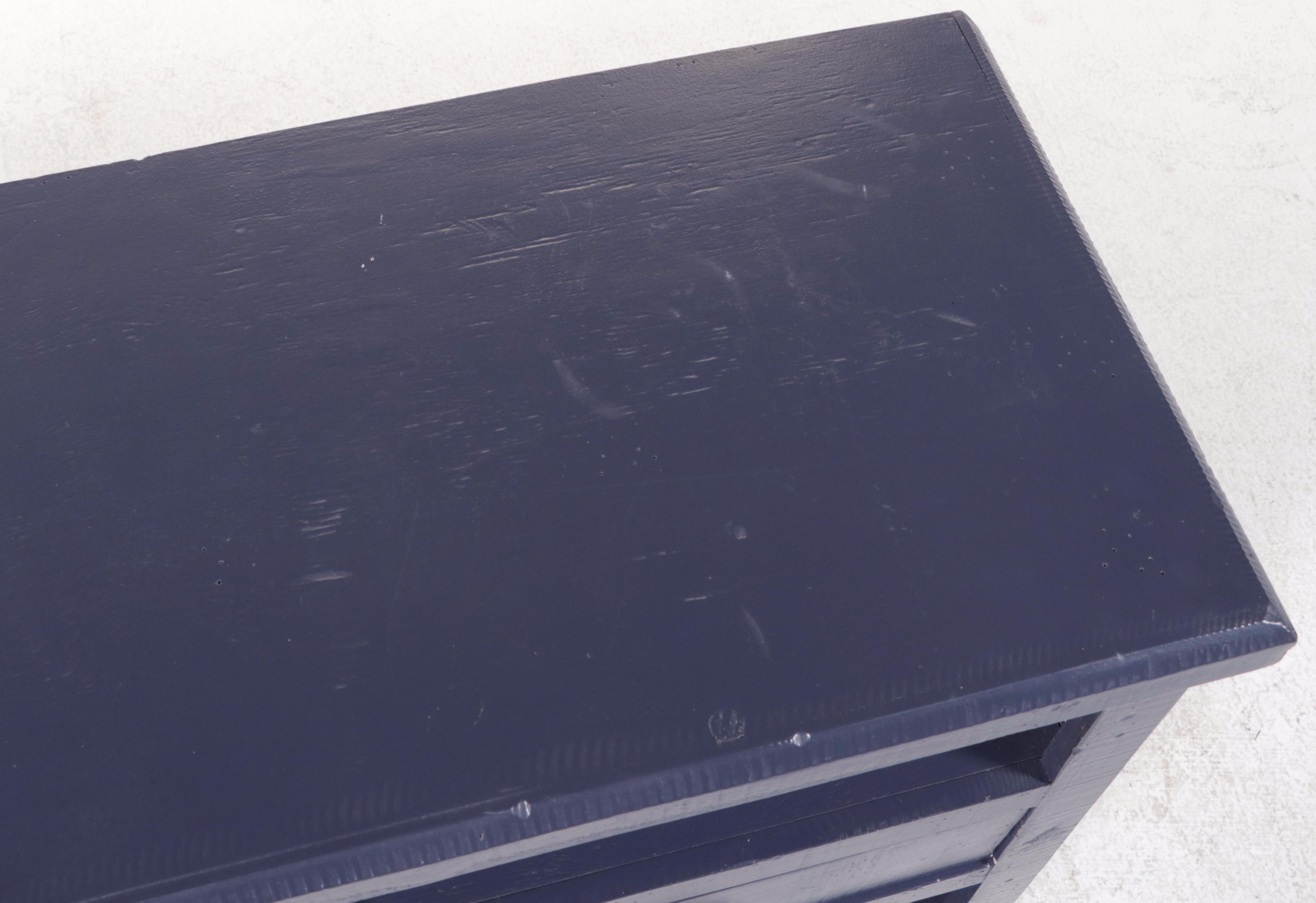 Contemporary Mercantile Style Painted Wood Sideboard