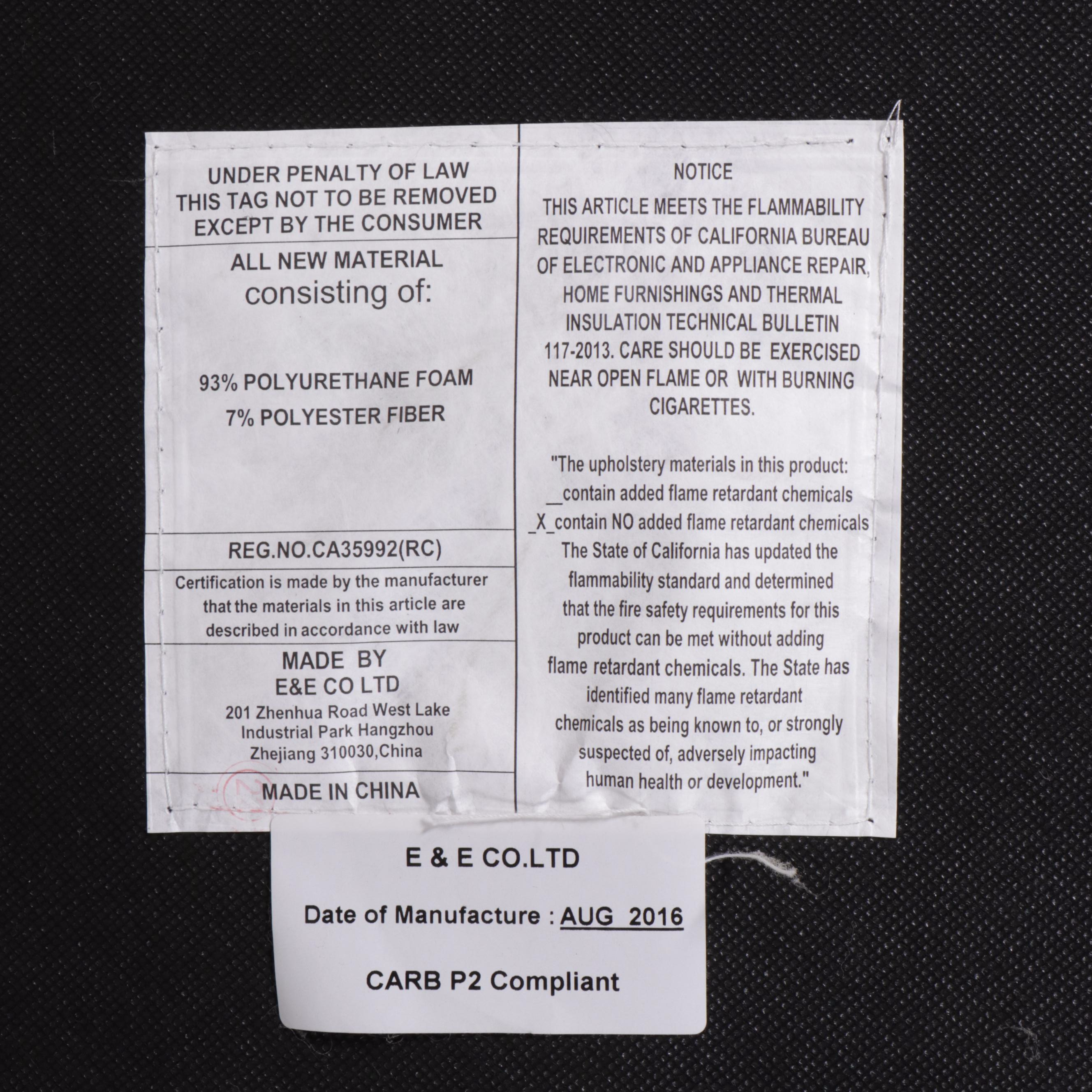 Contemporary Upholstered Wingback Chair with Nailhead Trim