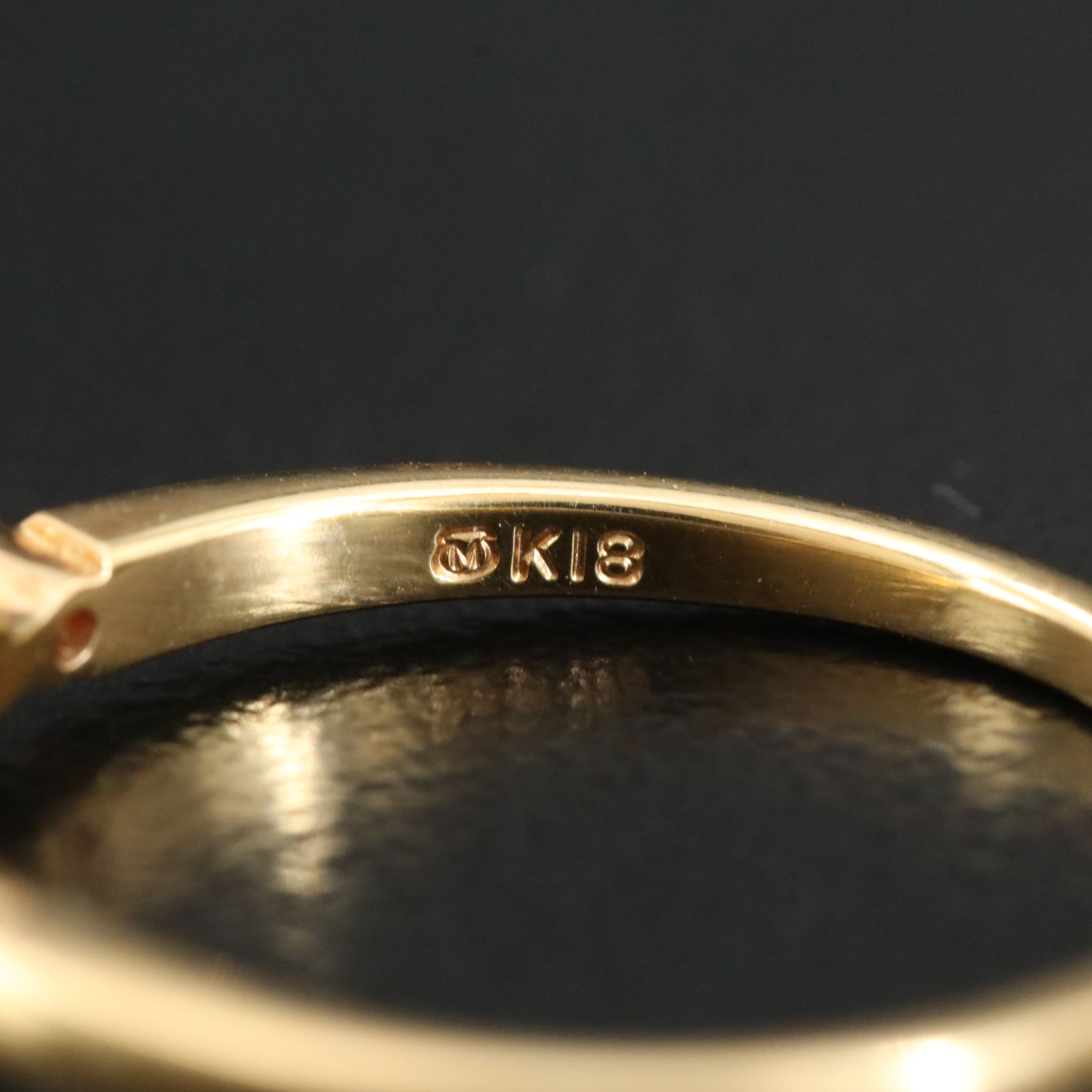 Mikimoto 18K Pearl, Ruby and Diamond Stackable Ring