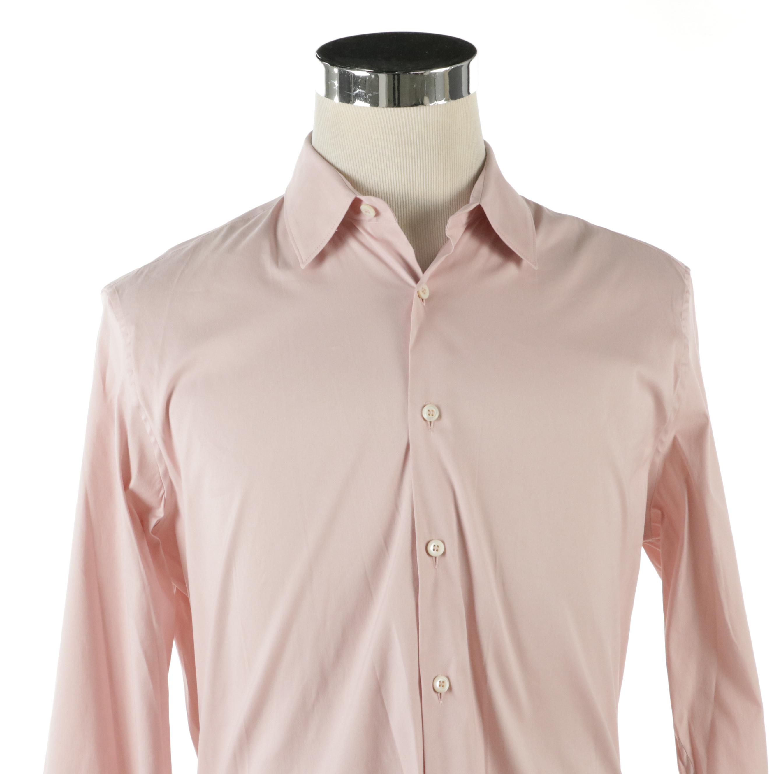 Men's Prada Long Sleeve Dress Shirts
