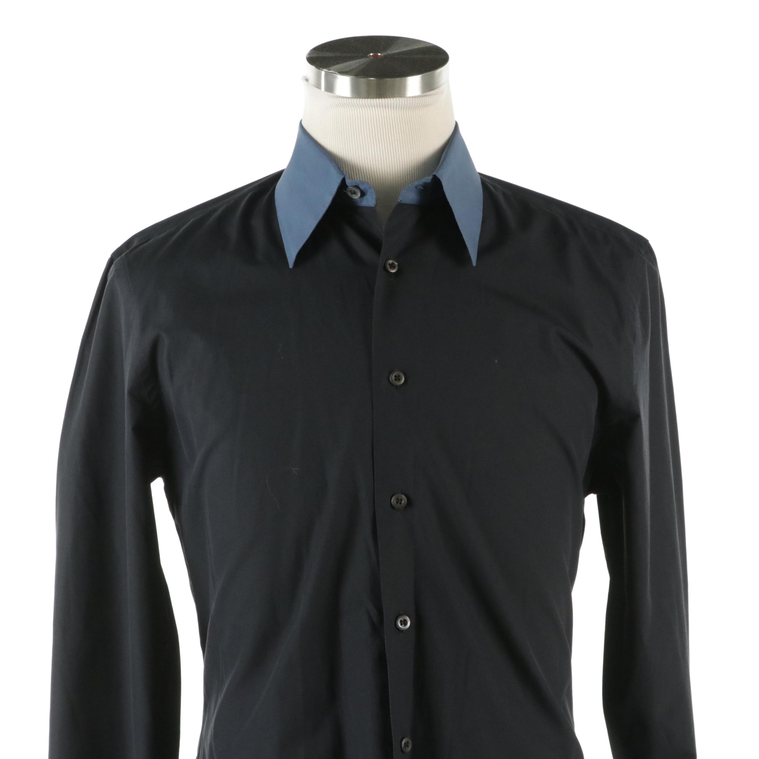 Men's Prada Long Sleeve Dress Shirts