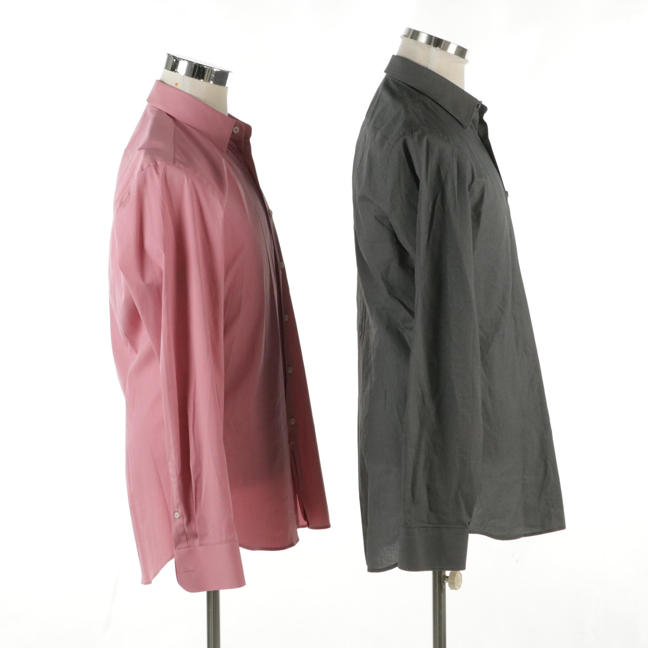 Men's Prada Long Sleeve Dress Shirts