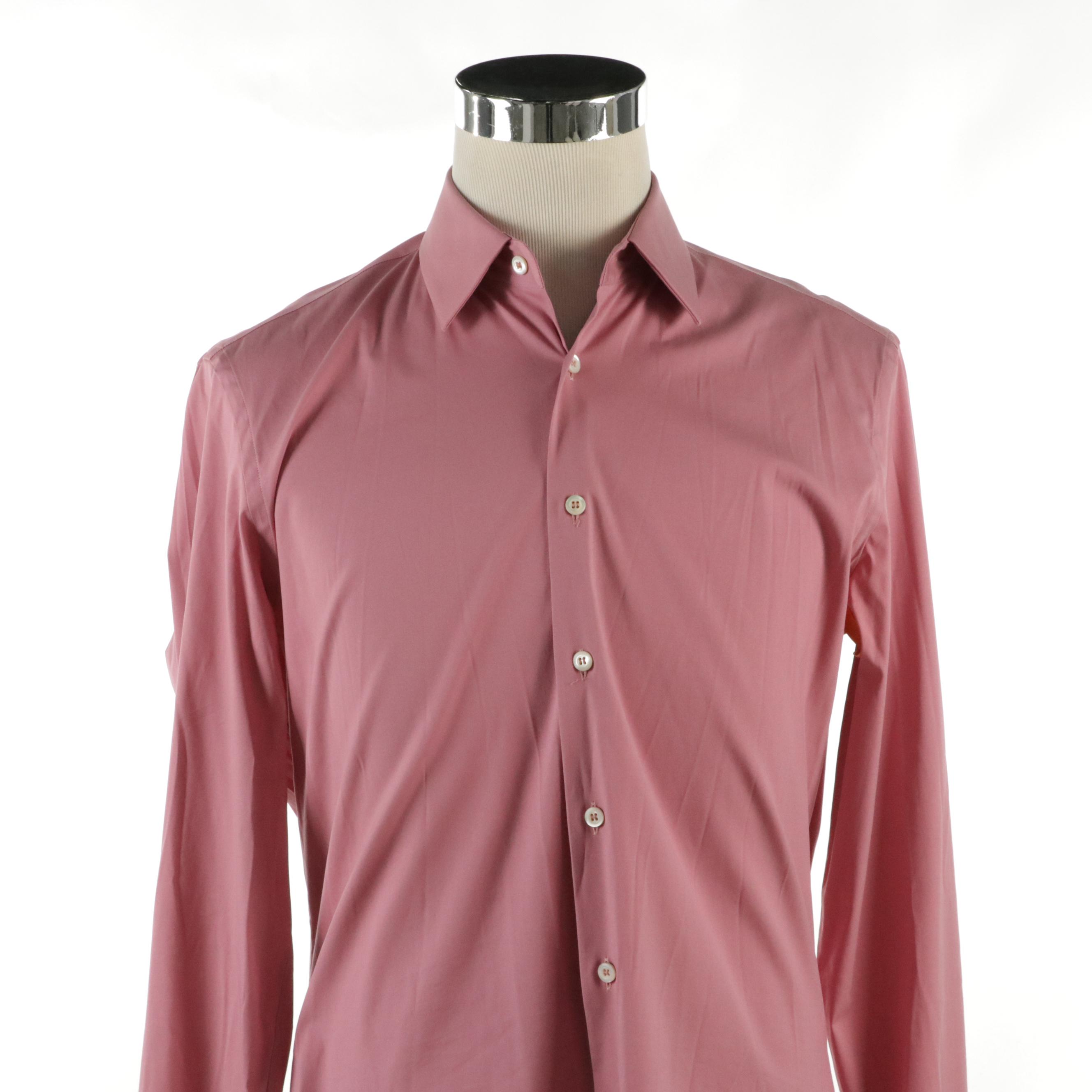 Men's Prada Long Sleeve Dress Shirts