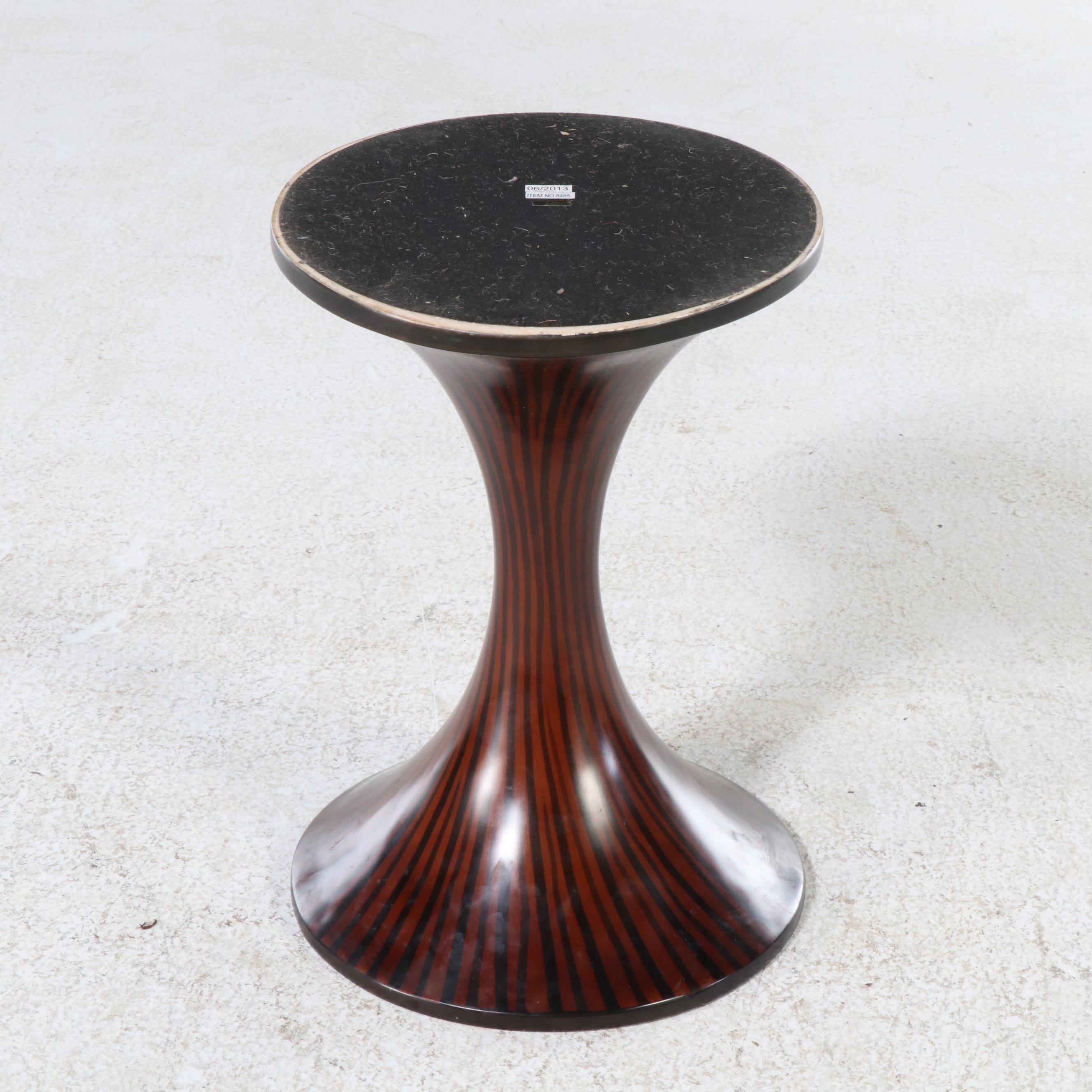 Pair of Contemporary Cinched Accent Tables