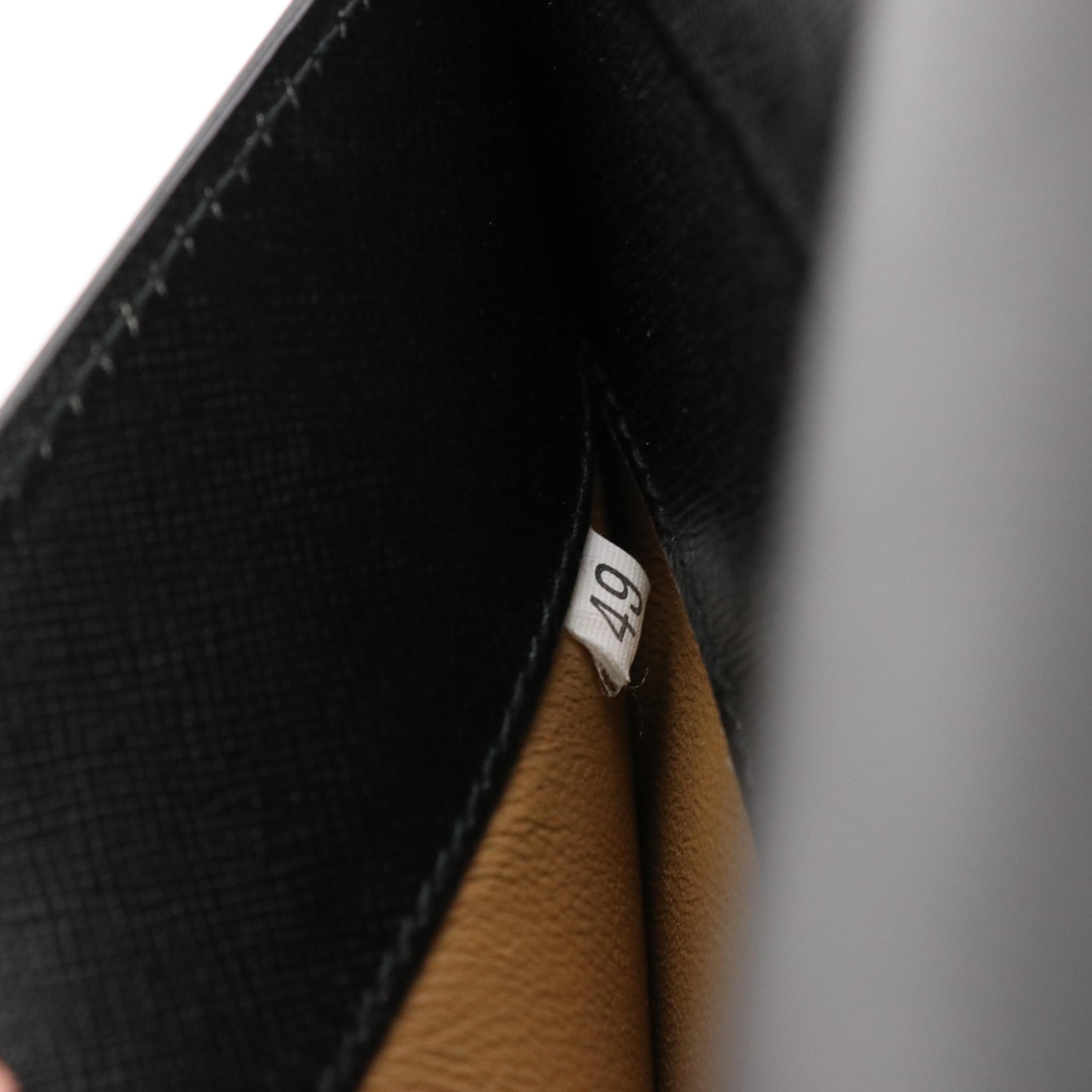 Prada Squeeze Lock Briefcase in Black Saffiano Leather