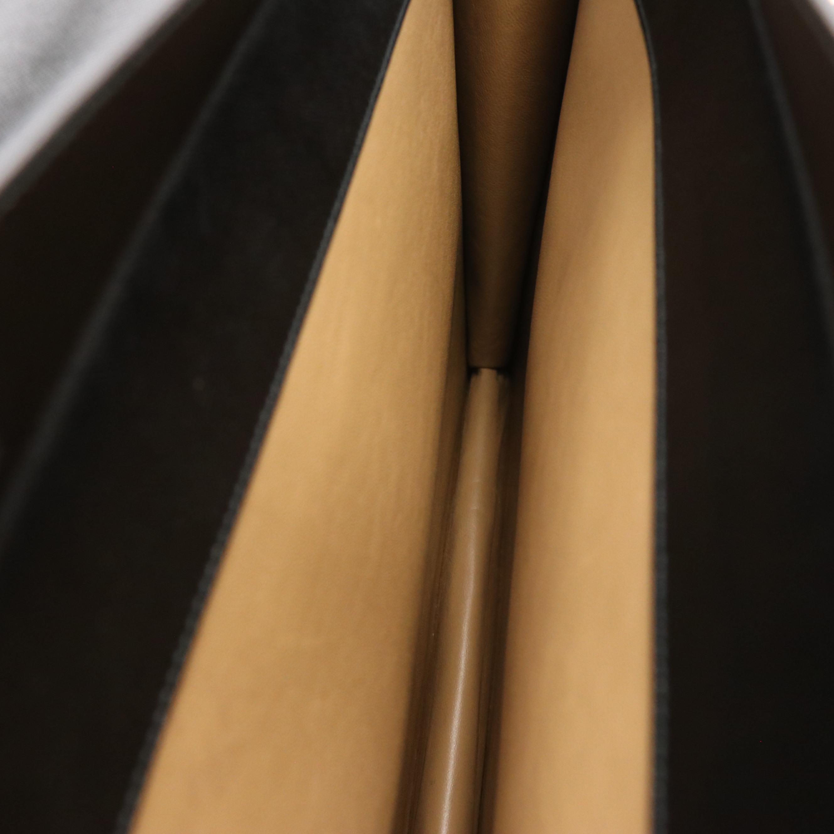 Prada Squeeze Lock Briefcase in Black Saffiano Leather