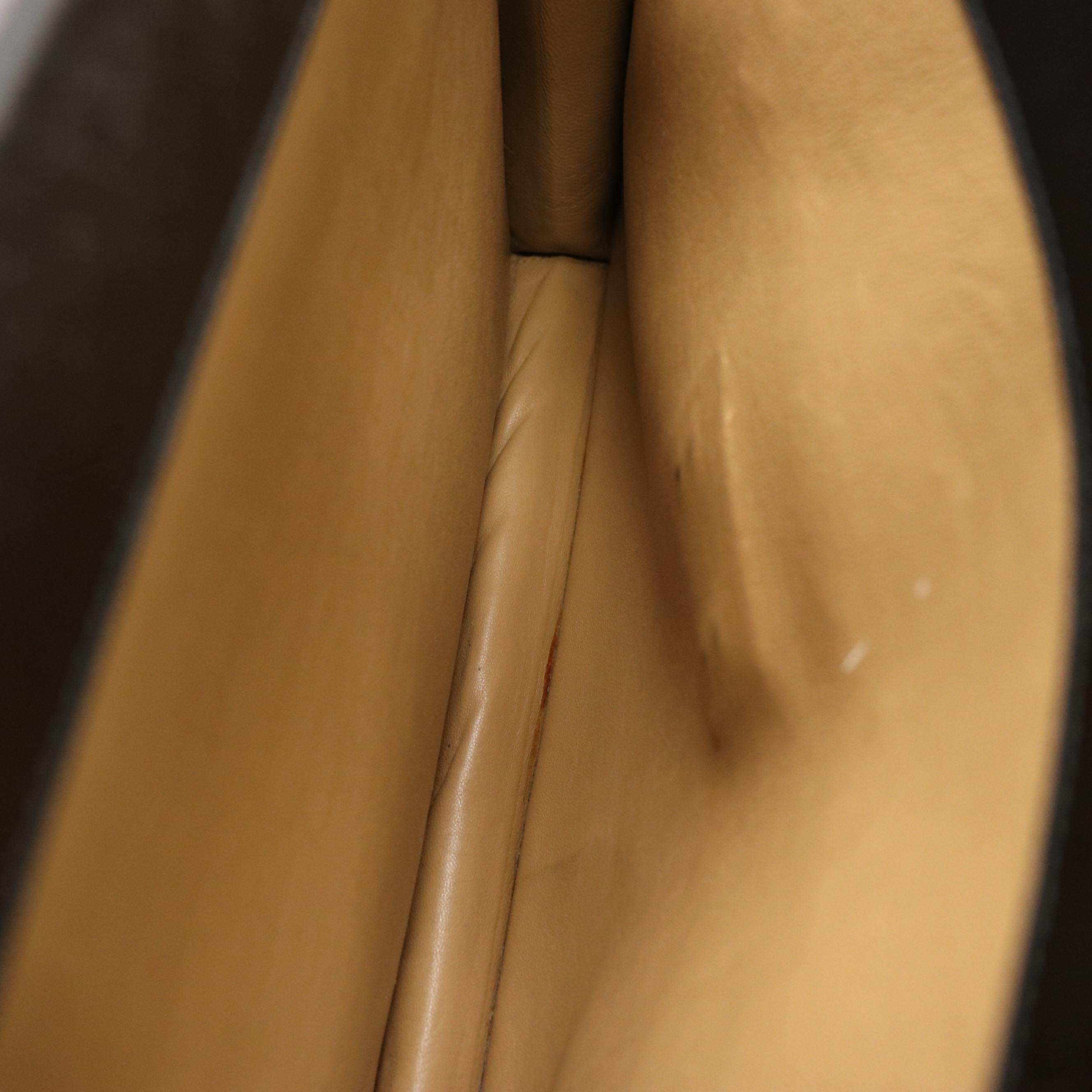 Prada Squeeze Lock Briefcase in Black Saffiano Leather