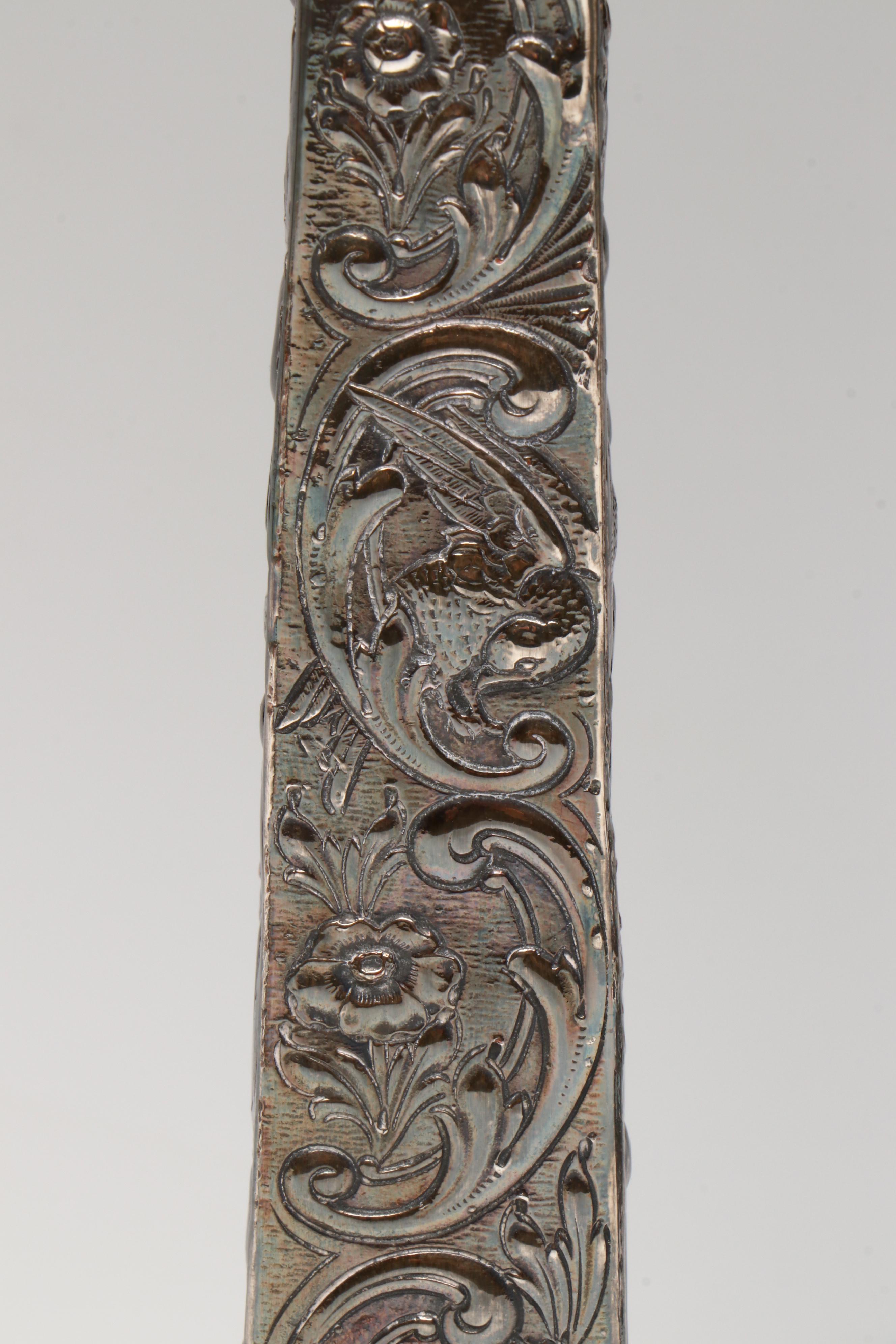 E.G. Webster & Son Repoussé Silver Plate Candlesticks, Late 19th/Early 20th C.