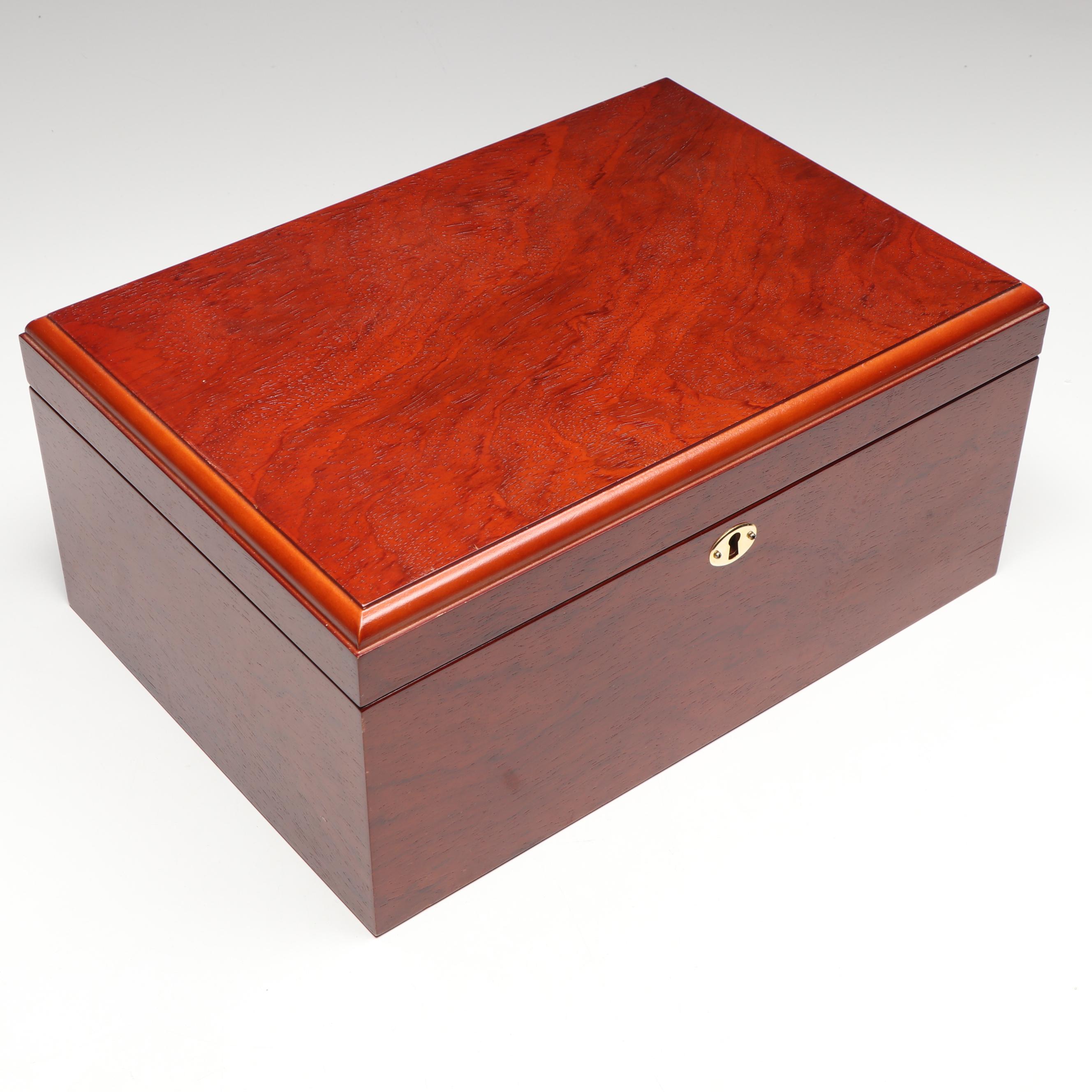 Cigar Humidors With J.C. Pendergast Humidifier, Hygrometers, More Accessories