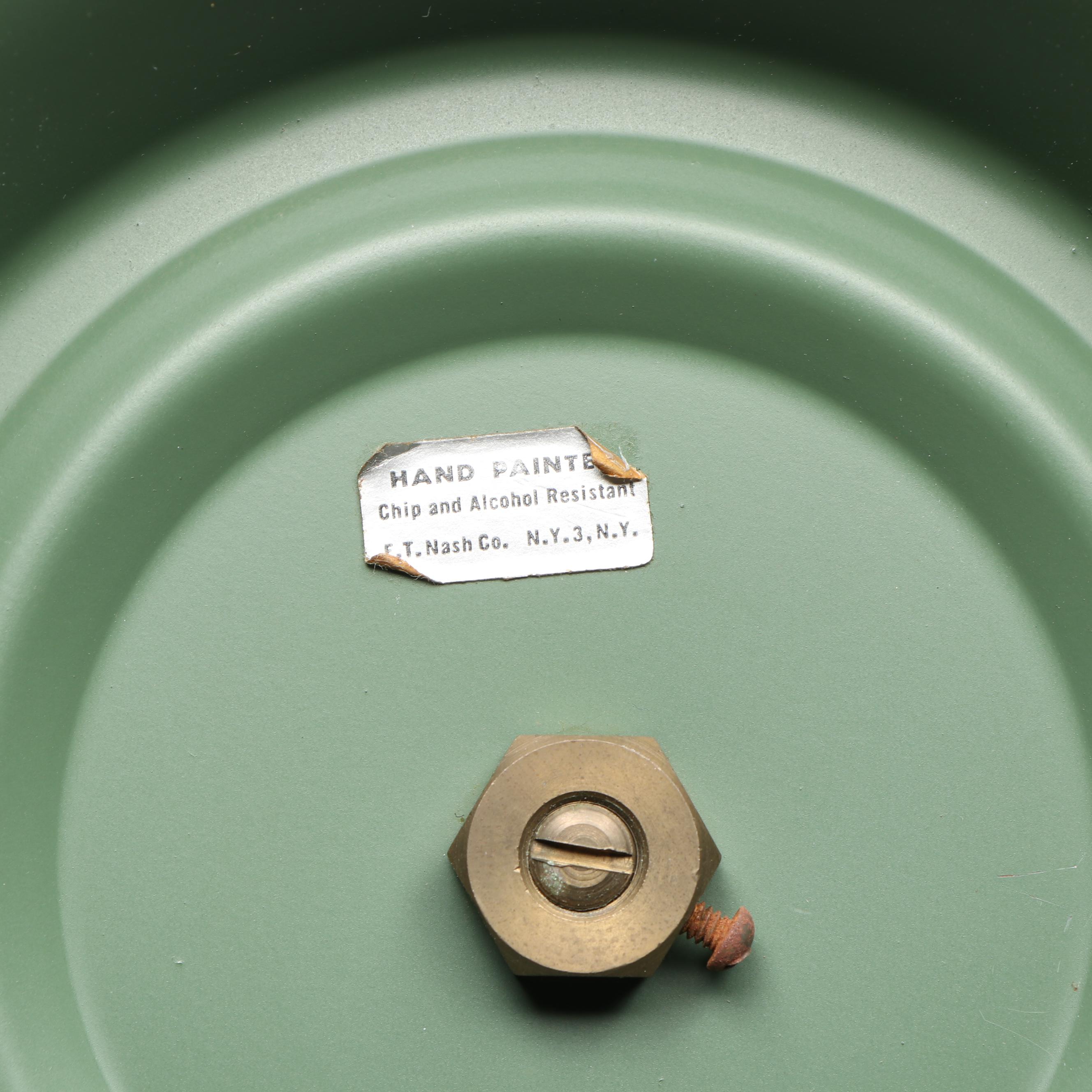 E.T. Nash Co. Hand-Painted Floral Footed Tray and Rococo Style Porcelain Tea Set