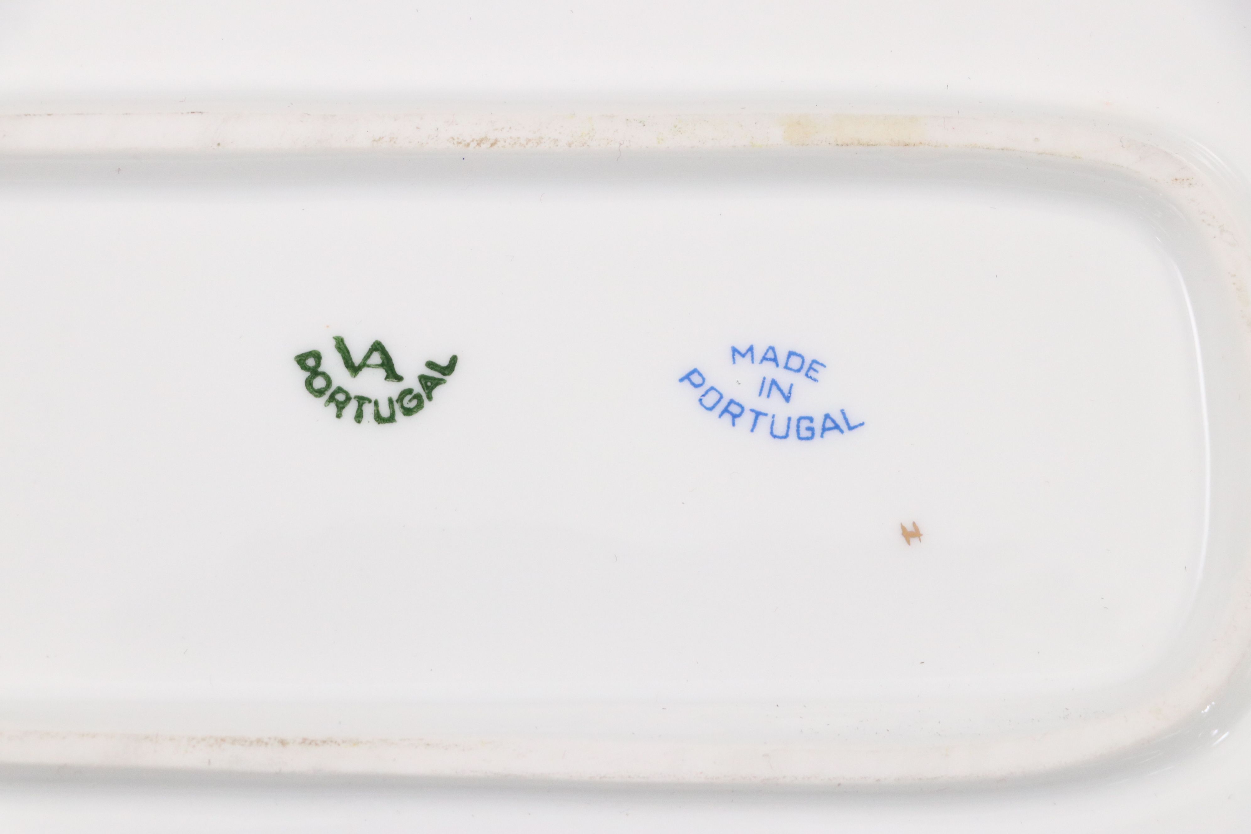 Vista Alegre Portuguese Gold Gilt Porcelain Lidded Teacups and Tray