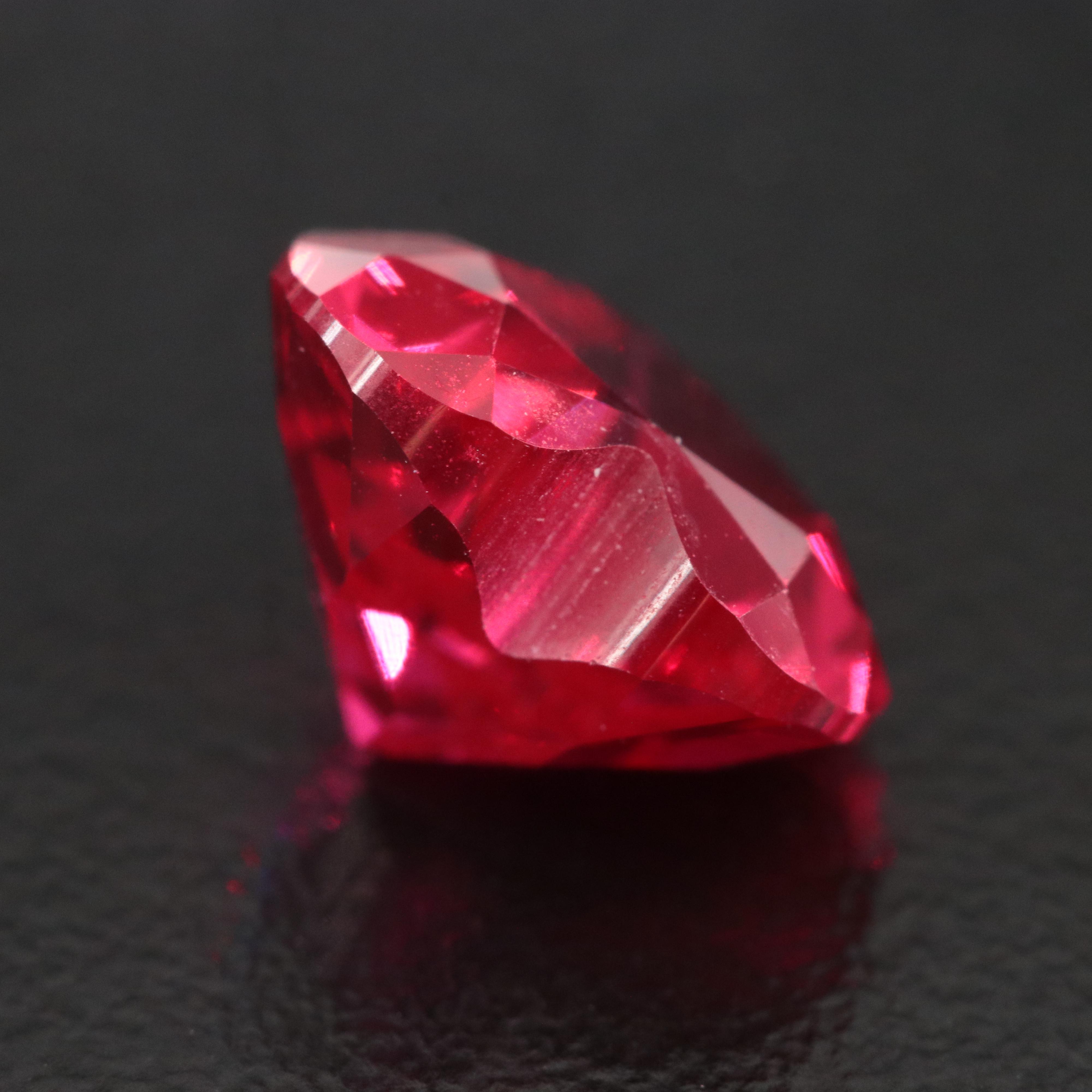 Loose 4.64 CT Lab Grown Ruby