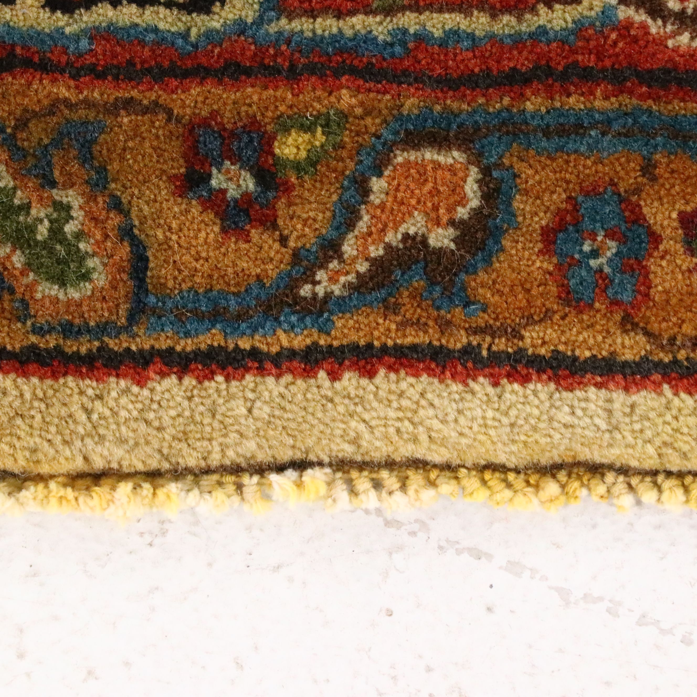 6'1 x 6'1 Square Hand-Knotted Persian Tabriz Area Rug