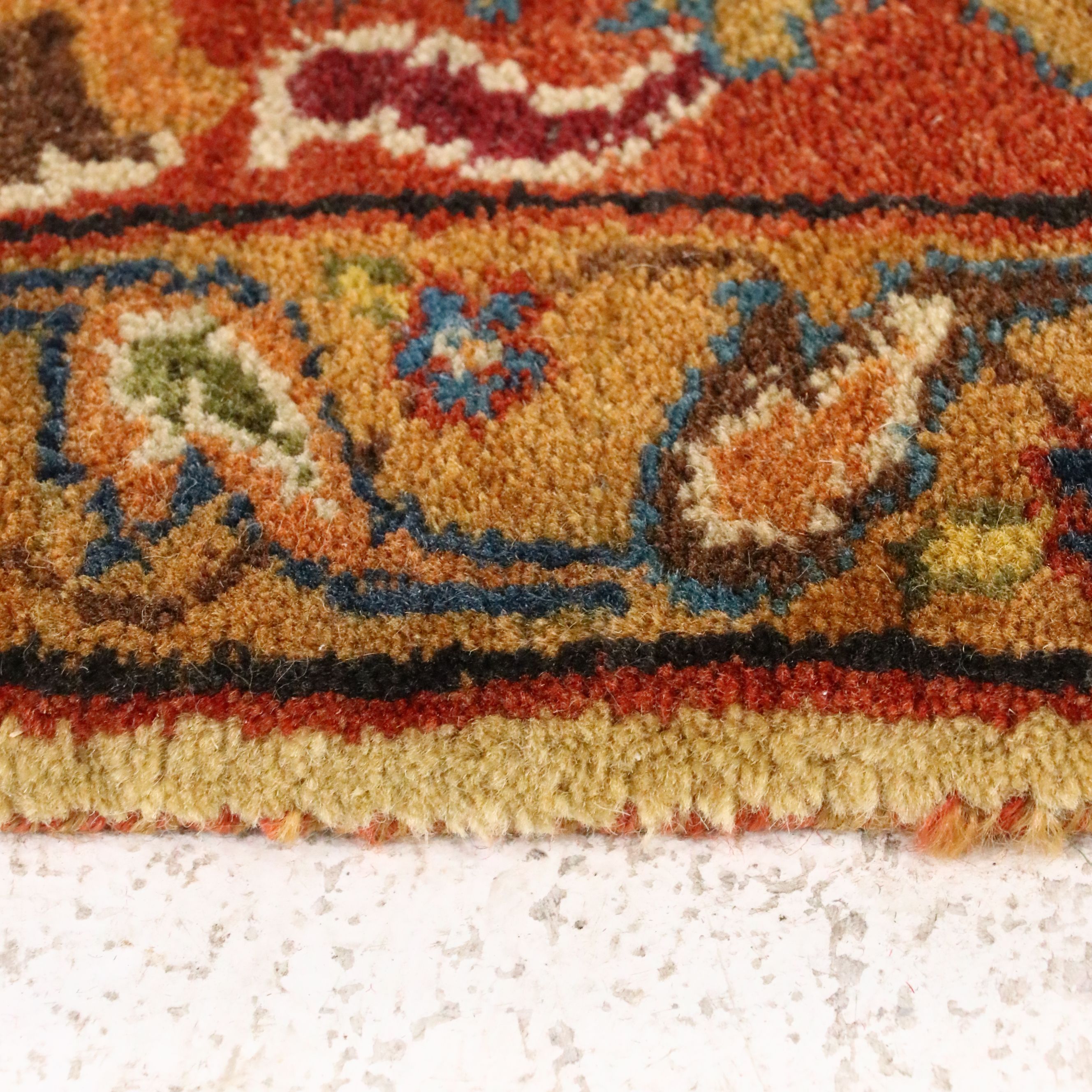 6'1 x 6'1 Square Hand-Knotted Persian Tabriz Area Rug