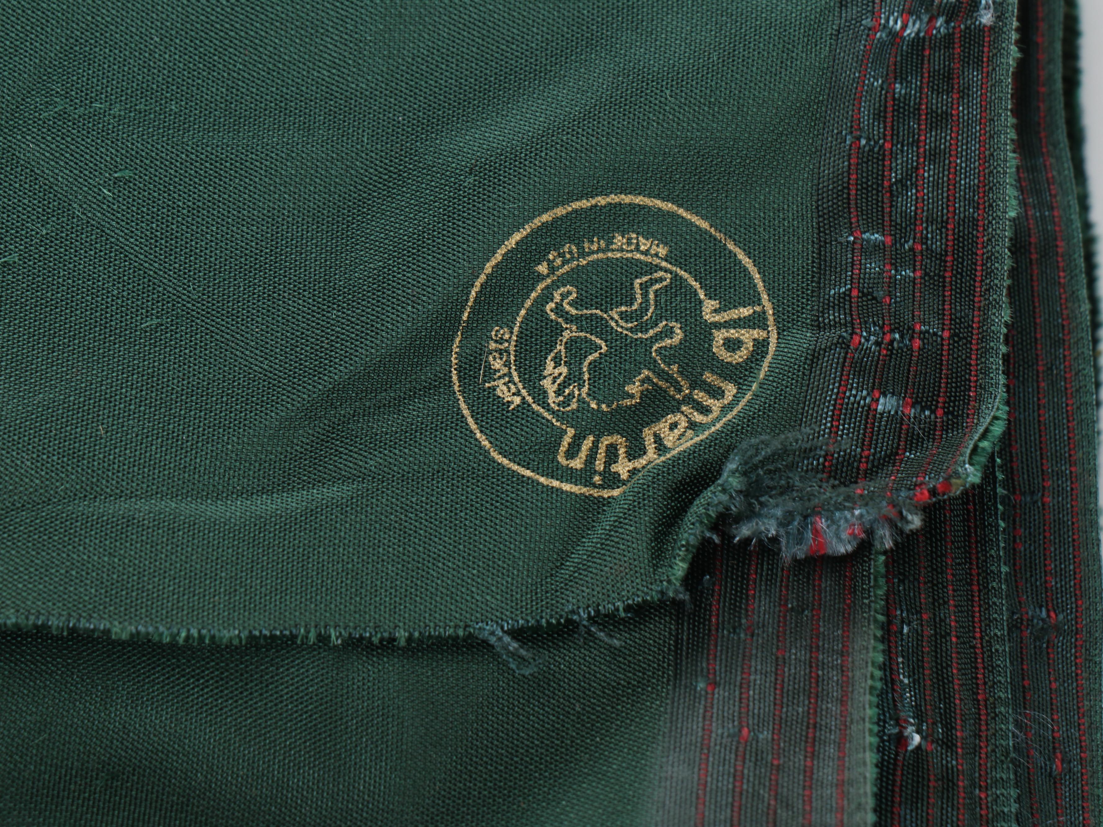 Green Velvet and Other Upholstery Fabric Bolts